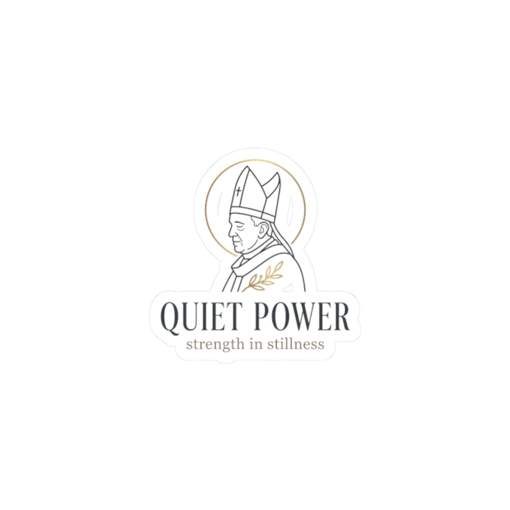 Quiet Power Sticker | divine symbolism, serene authority, ritual-inspired
