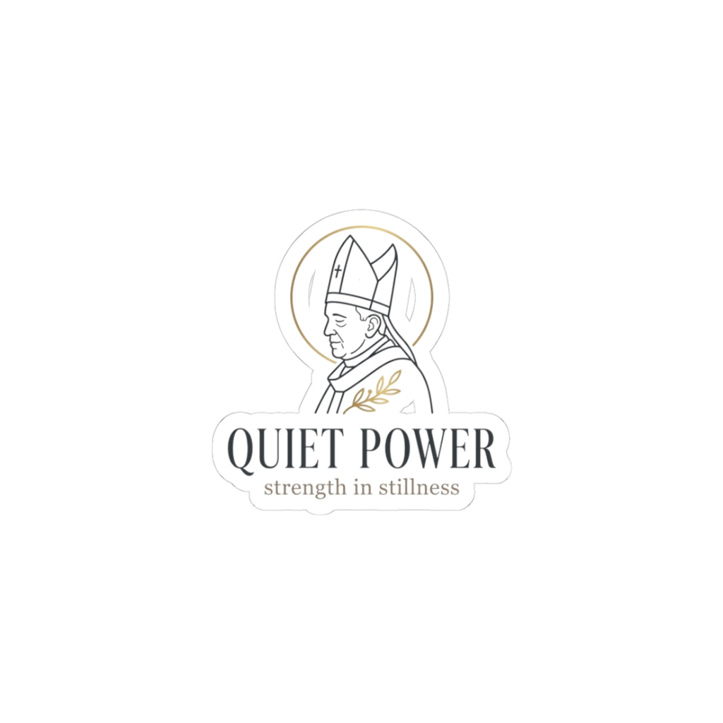 Quiet Power Sticker | divine symbolism, serene authority, ritual-inspired