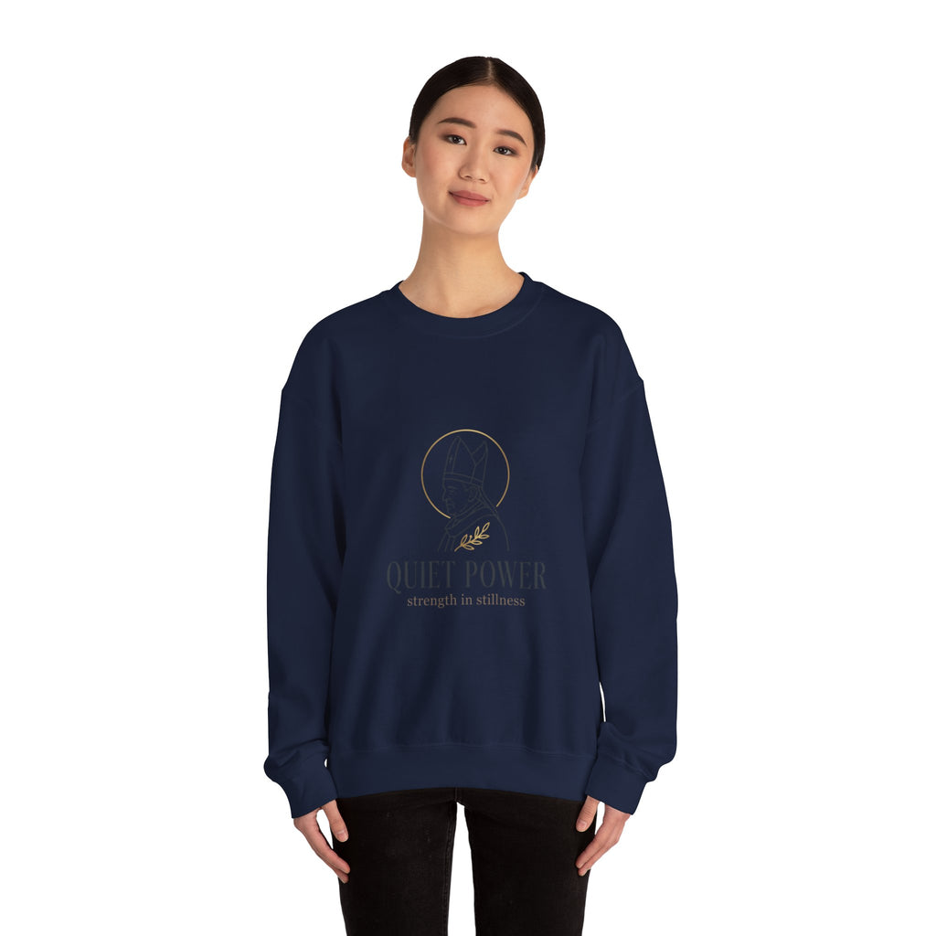 Quiet Power sweatshirt | divine symbolism, serene authority, ritual-inspired
