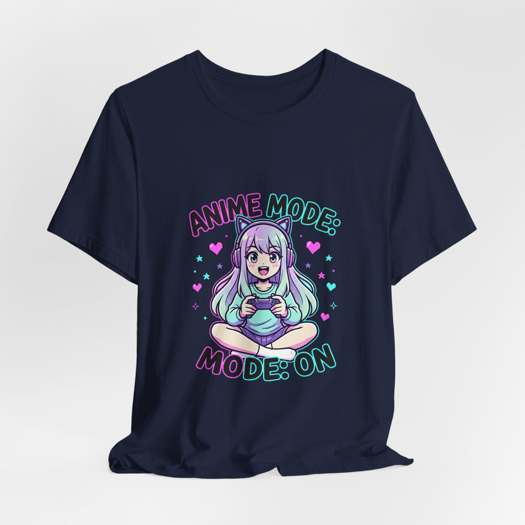 Anime Mode Cute Chibi Tee | kawaii anime aesthetic, pastel manga panel