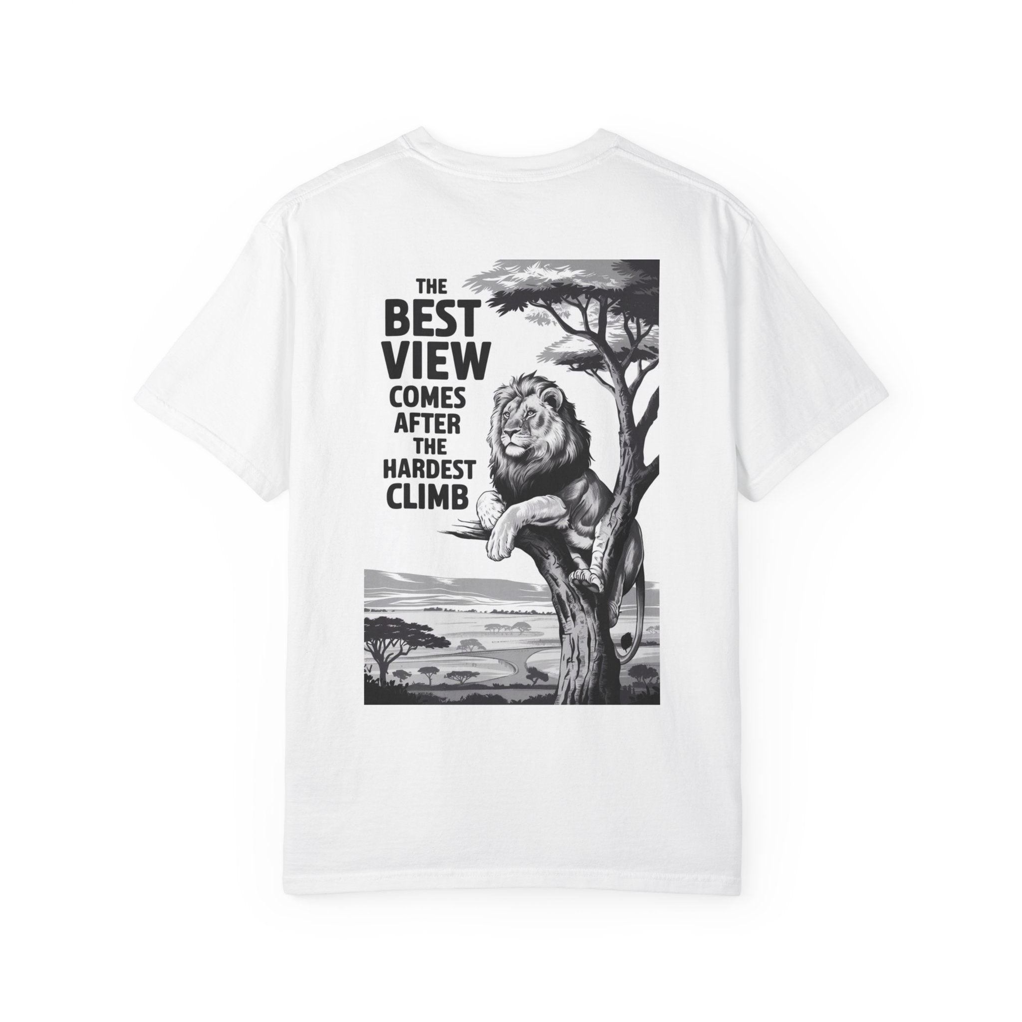 Artistic Face & Motivational Lion T-Shirt