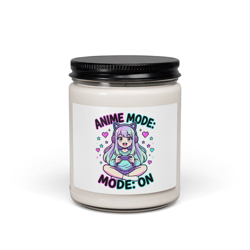 Anime Mode Cute Chibi Candle, Soy Candle, Kawaii Manga Aesthetic
