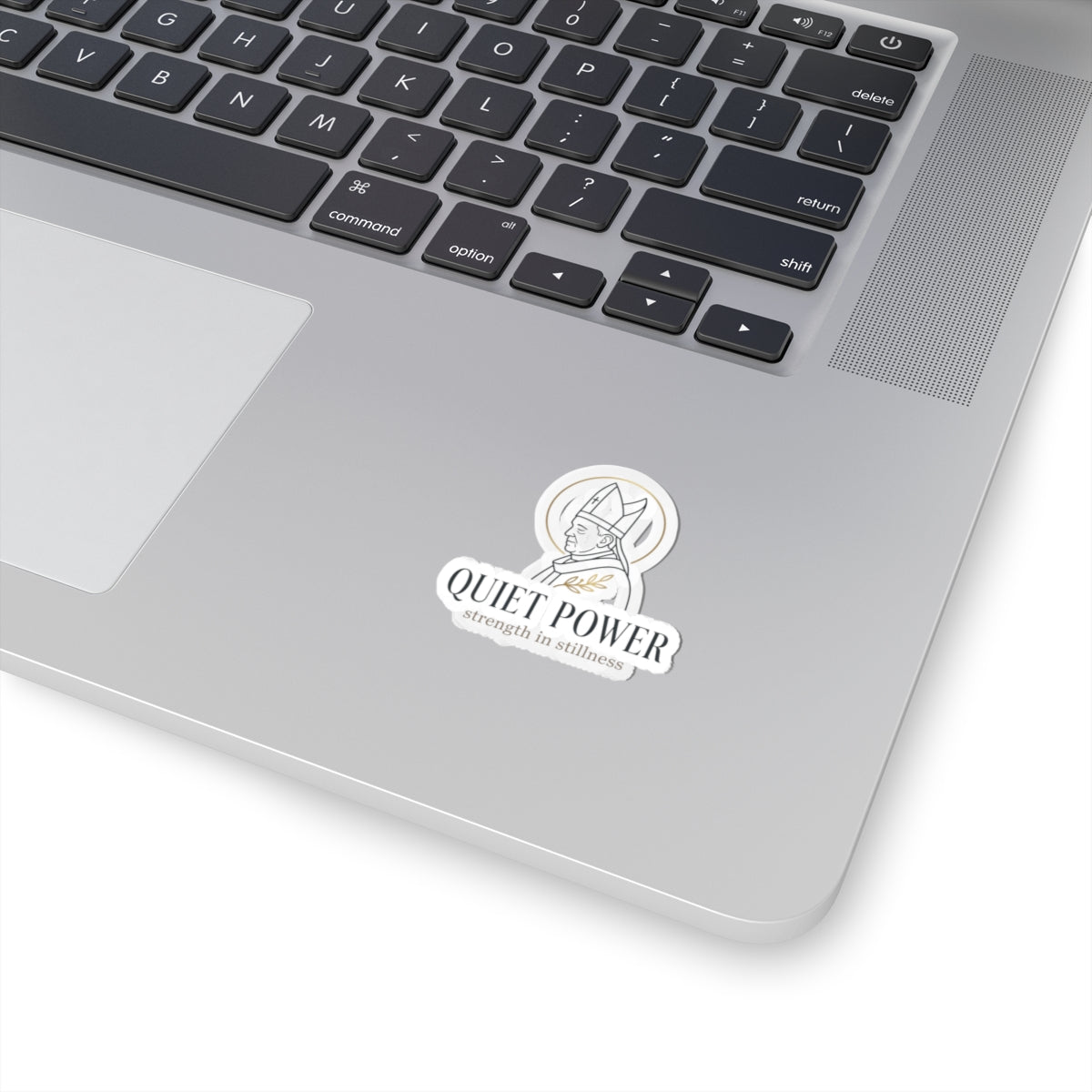Quiet Power Sticker | divine symbolism, serene authority, ritual-inspired