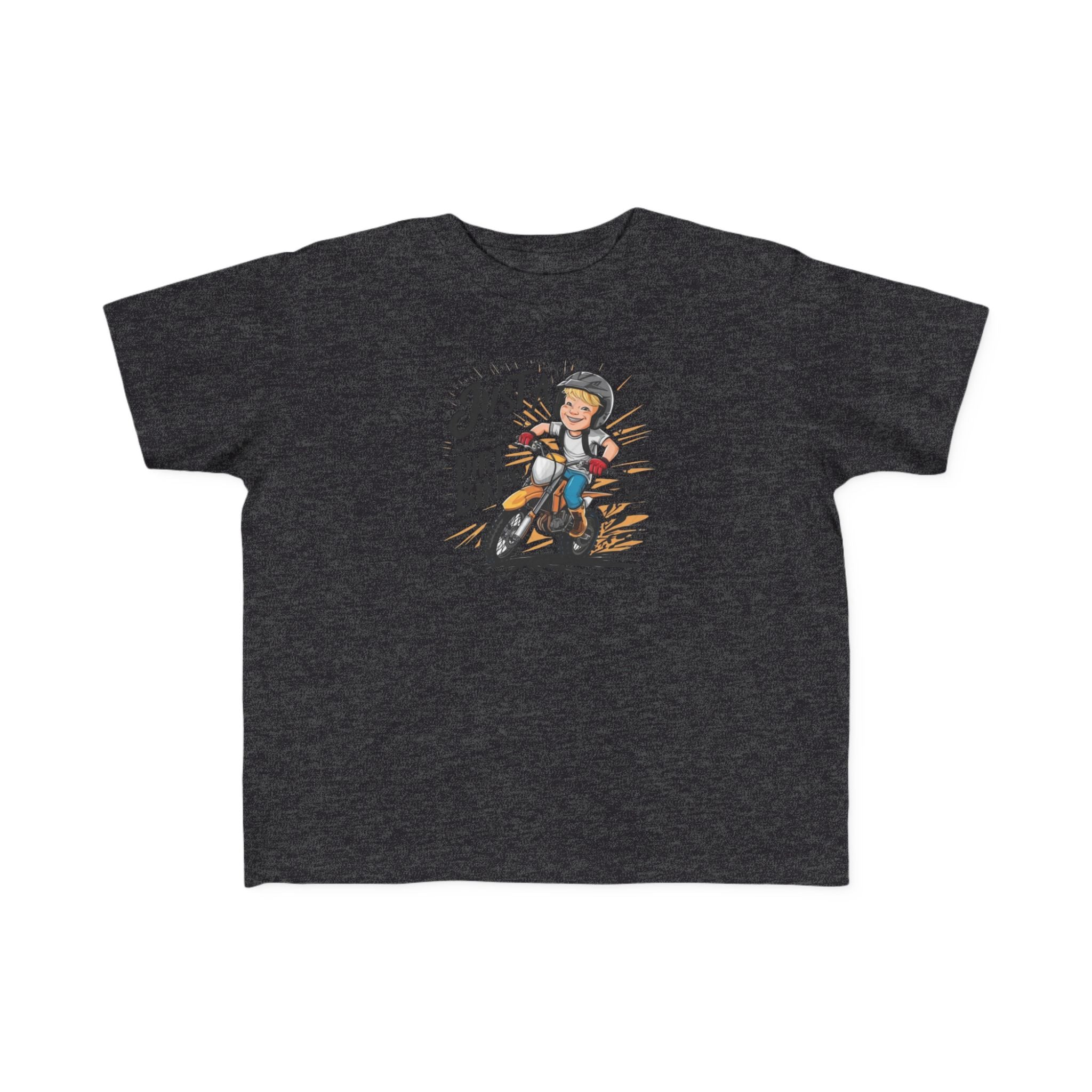 Toddler Dirt Bike Tee  "Just a Kid Who Loves Dirt Bikes" Cute Motorcycle Shirt