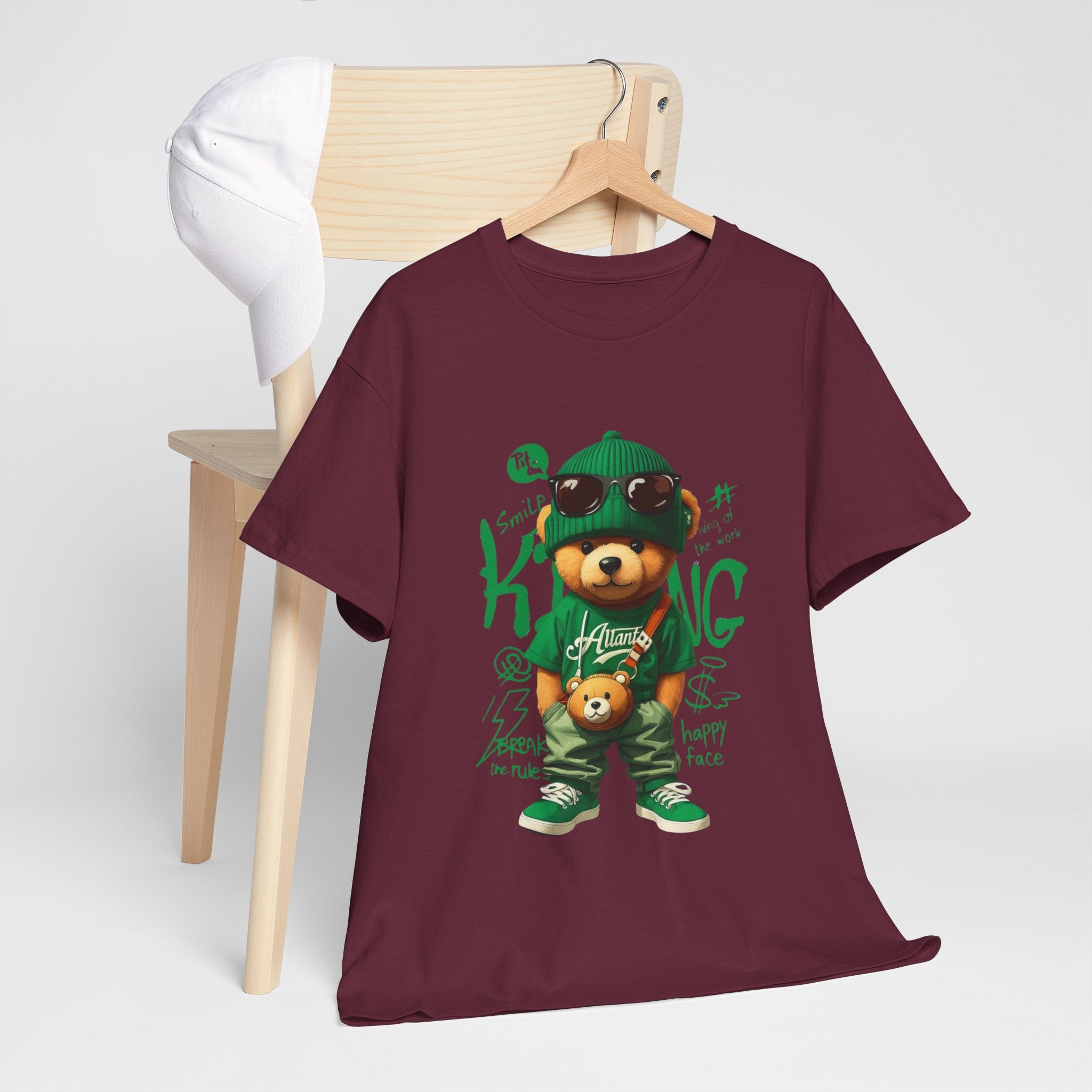 Bear King T‑Shirt – Cute Urban Teddy Graphic Tee