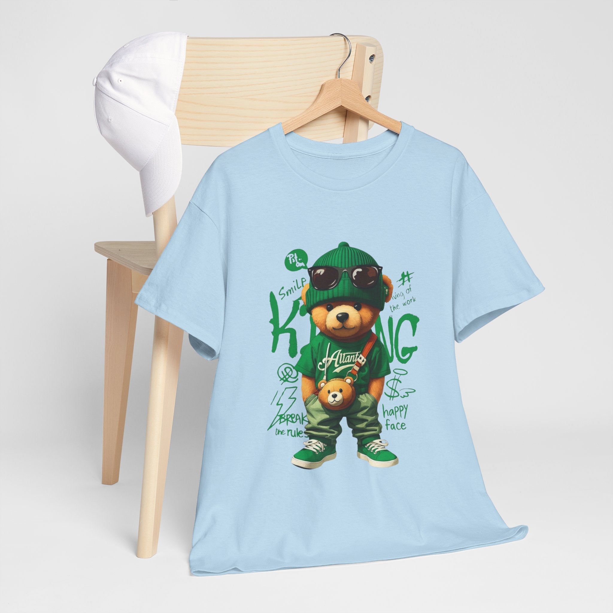 Bear King T‑Shirt – Cute Urban Teddy Graphic Tee