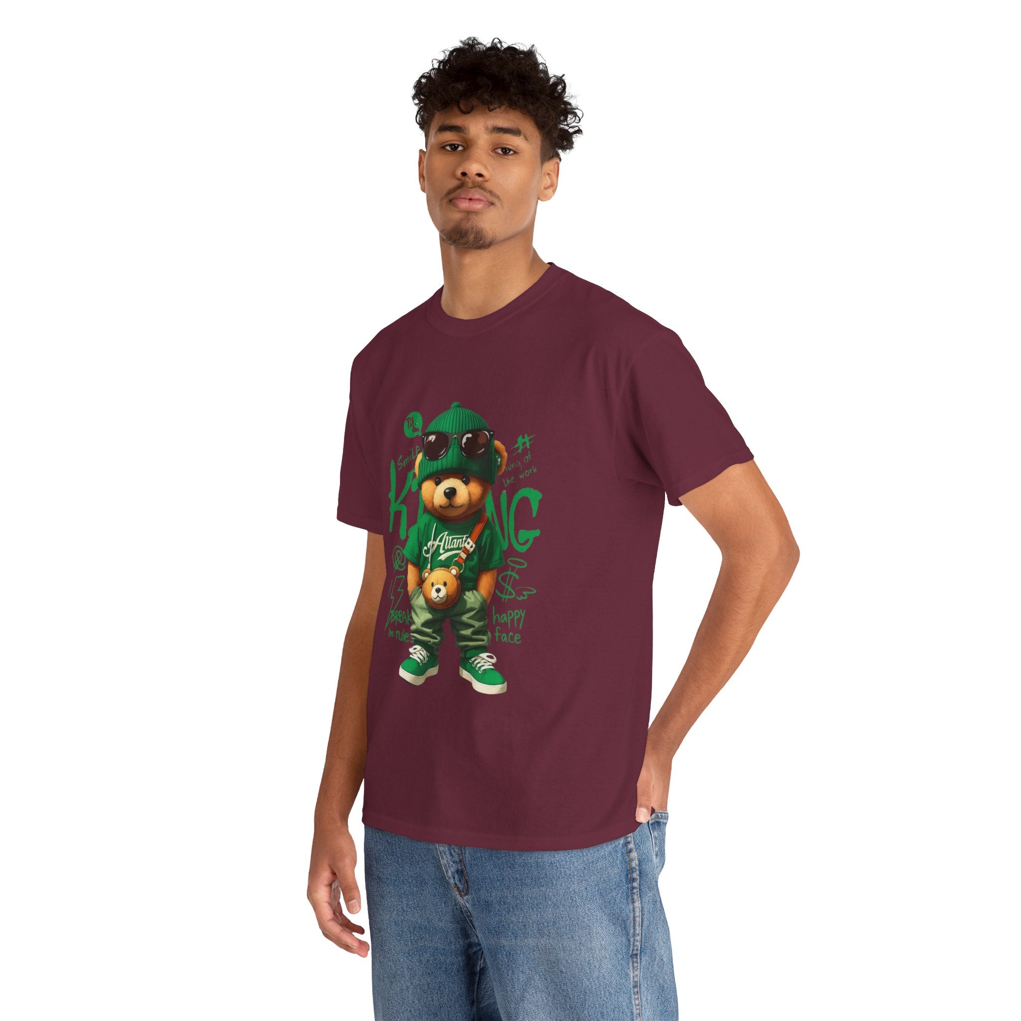 Bear King T‑Shirt – Cute Urban Teddy Graphic Tee