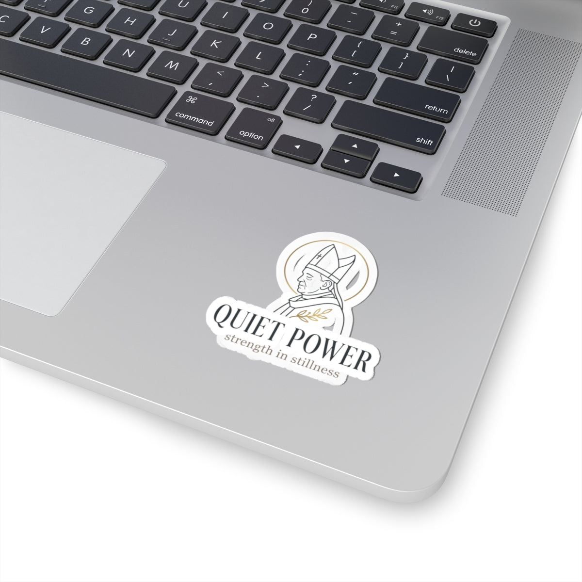 Quiet Power Sticker | divine symbolism, serene authority, ritual-inspired