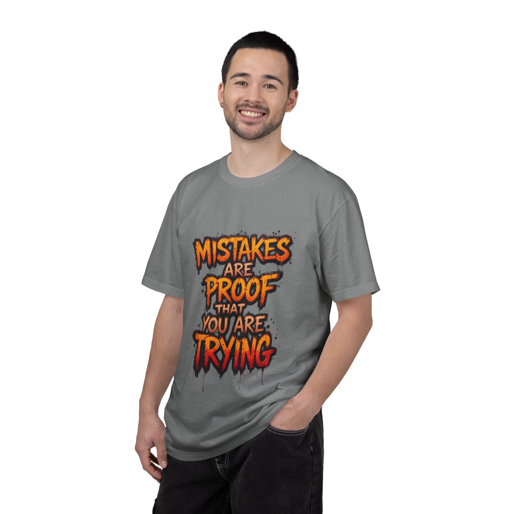 Motivational Graphic T-Shirt "Mistakes Are Proof You Are Trying"  "Failure Is Part Of Success"