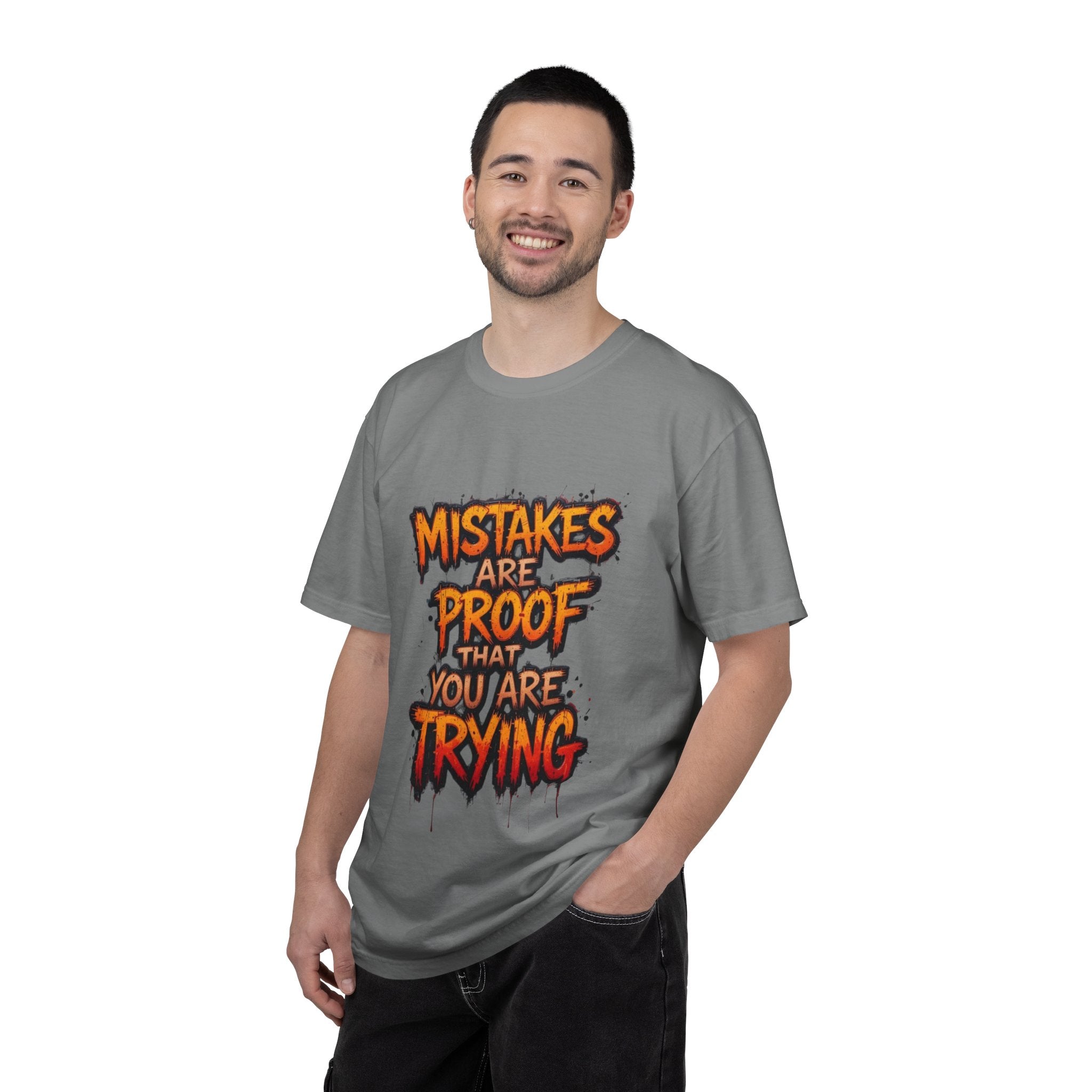 Motivational Graphic T-Shirt "Mistakes Are Proof You Are Trying"  "Failure Is Part Of Success"