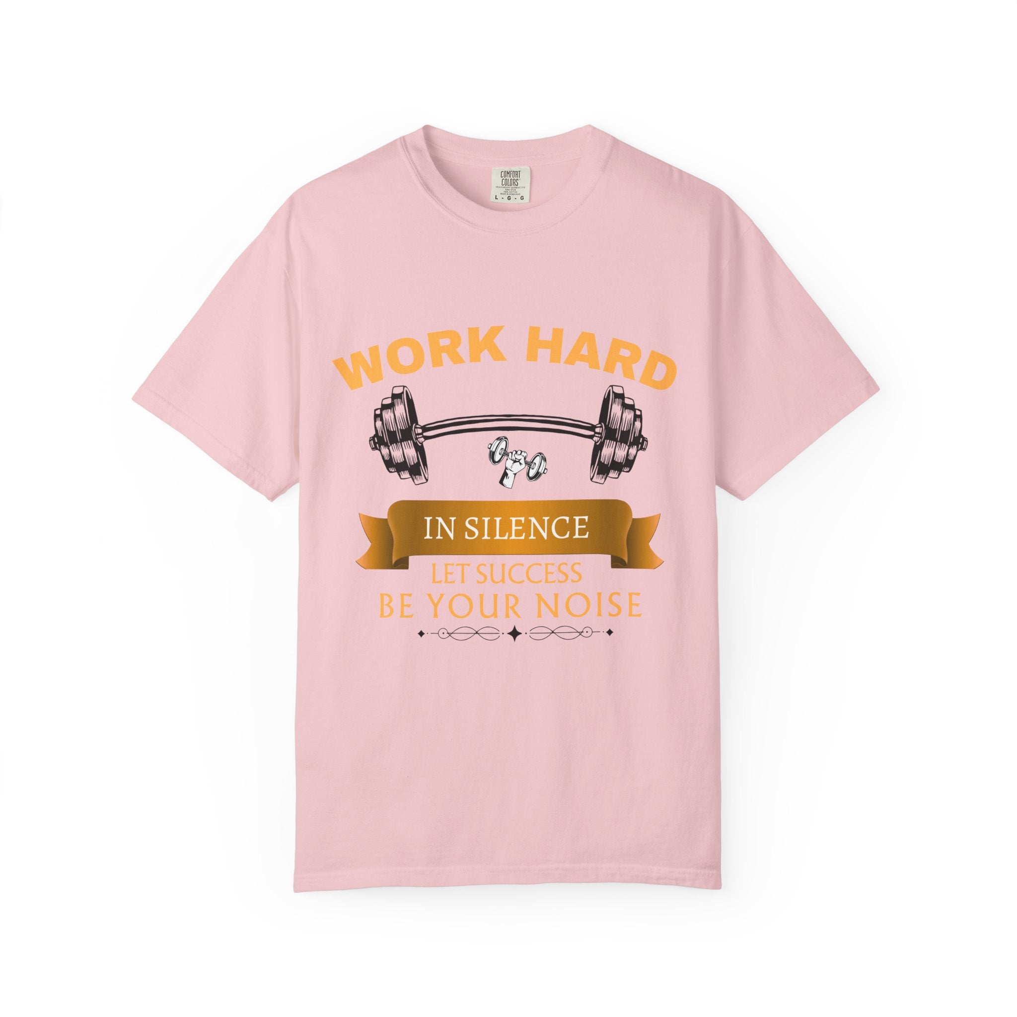 Work Hard In Silence T-Shirt — Motivational Ribbon Tee
