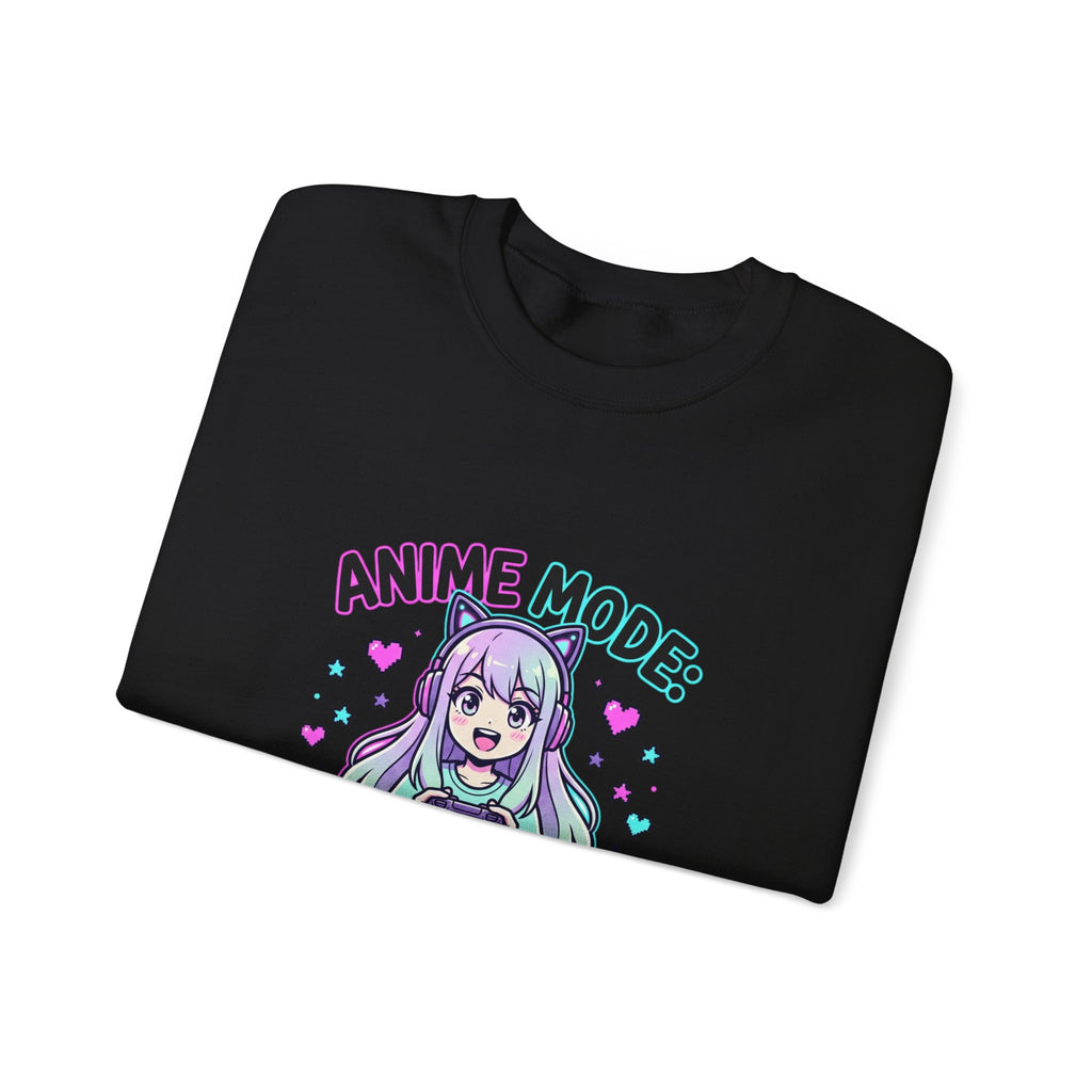 Anime Mode Cute Chibi Girl Sweatshirt | anime aesthetic, kawaii