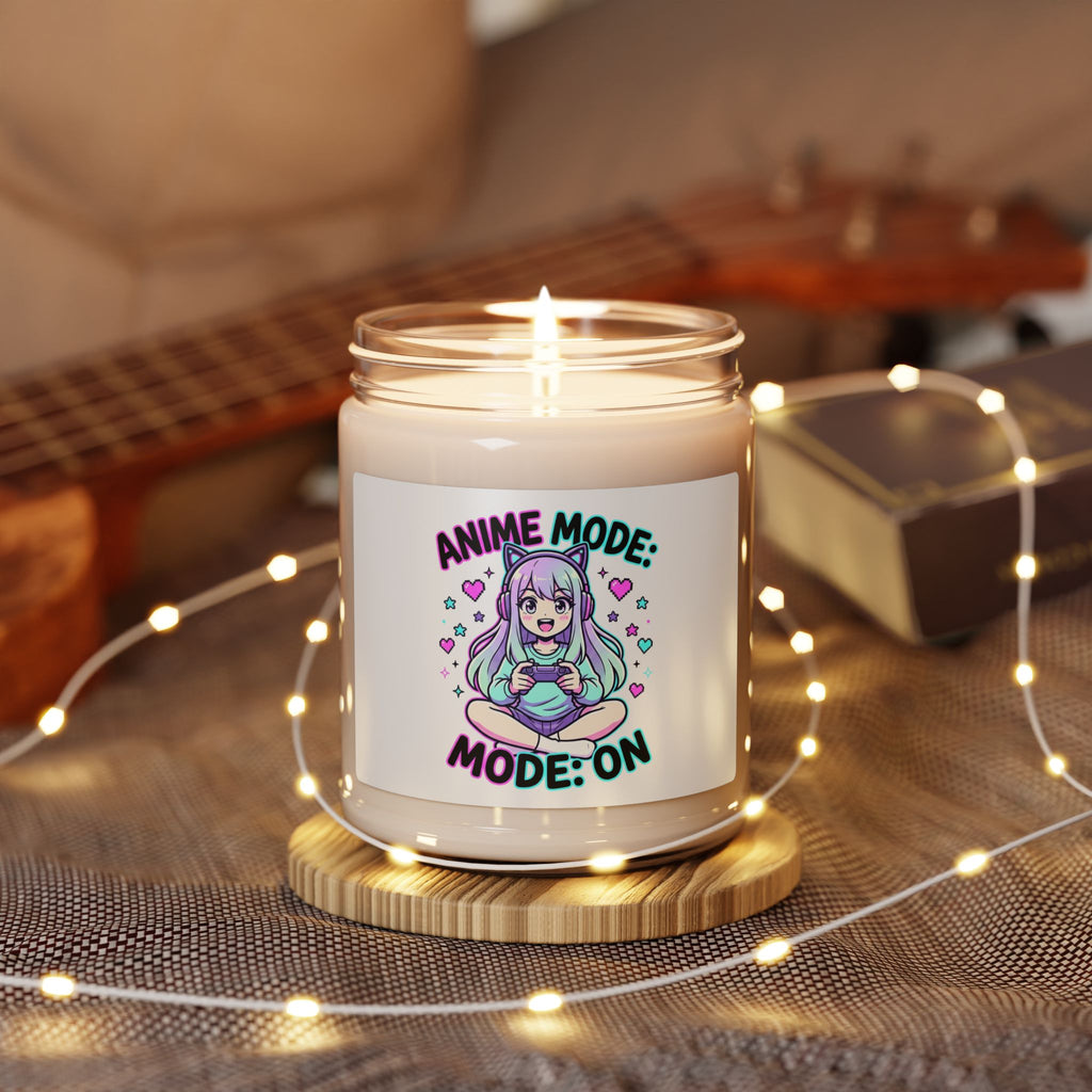 Anime Mode Cute Chibi Candle, Soy Candle, Kawaii Manga Aesthetic