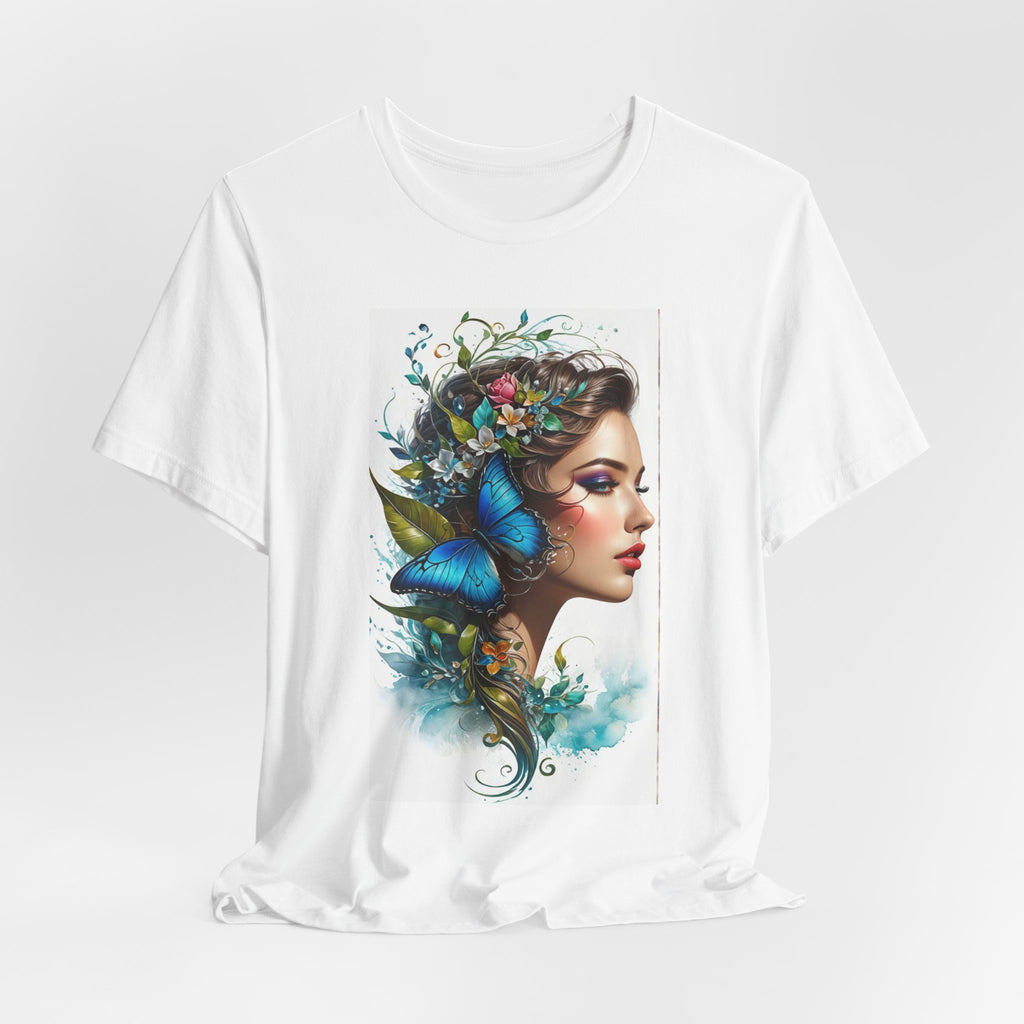 Butterfly Muse Portrait T-Shirt
