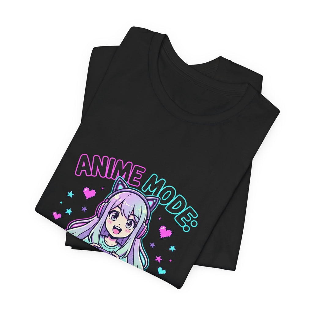 Anime Mode Cute Chibi Tee | kawaii anime aesthetic, pastel manga panel