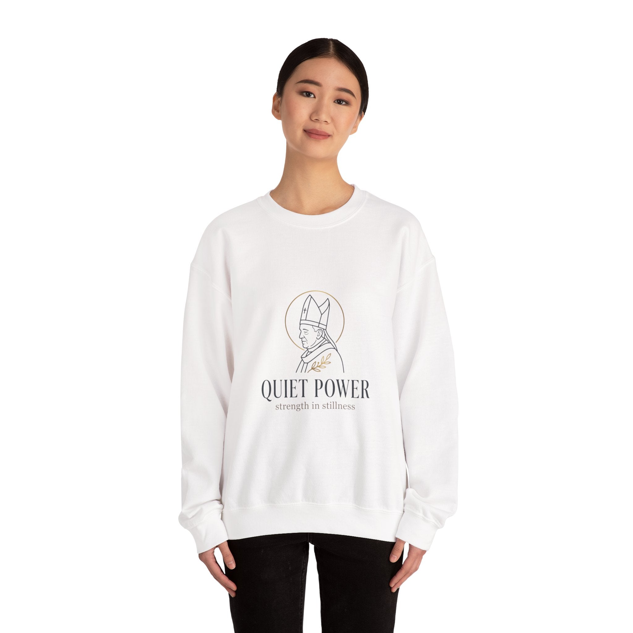 Quiet Power sweatshirt | divine symbolism, serene authority, ritual-inspired
