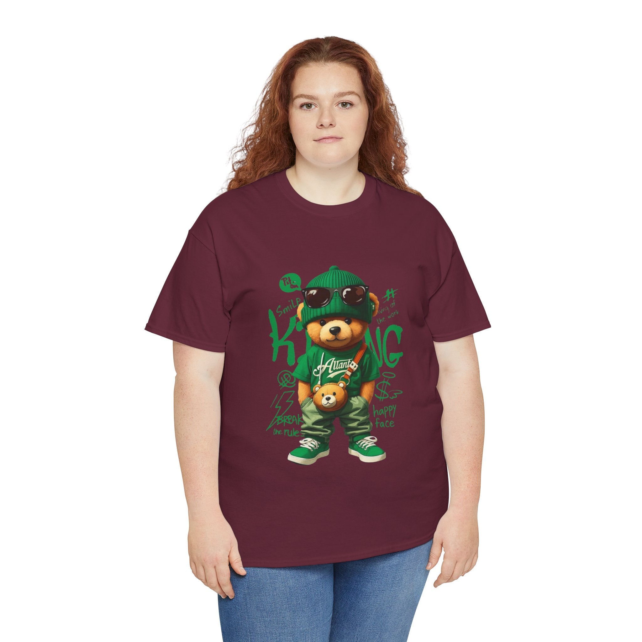 Bear King T‑Shirt – Cute Urban Teddy Graphic Tee