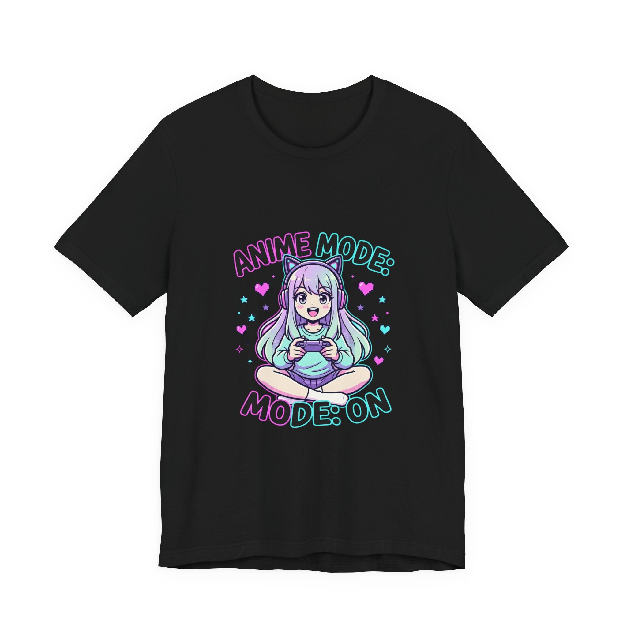 Anime Mode Cute Chibi Tee | kawaii anime aesthetic, pastel manga panel