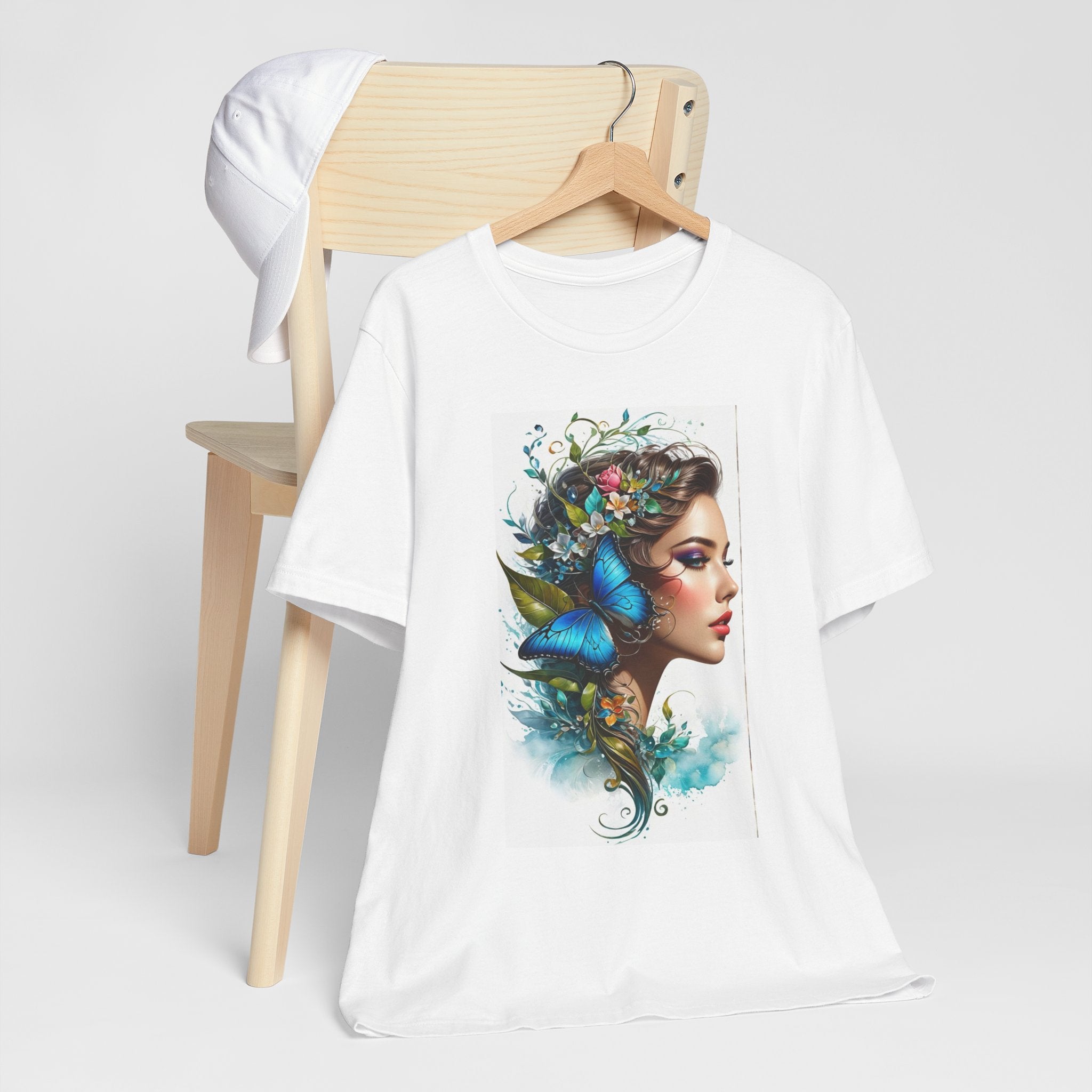 Butterfly Muse Portrait T-Shirt