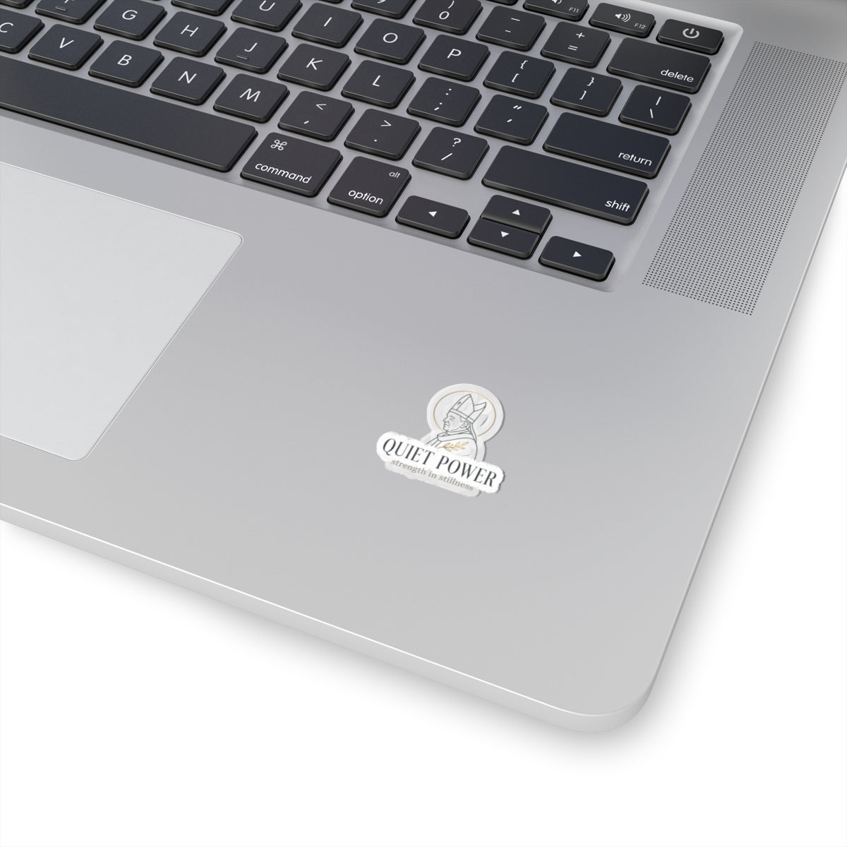 Quiet Power Sticker | divine symbolism, serene authority, ritual-inspired
