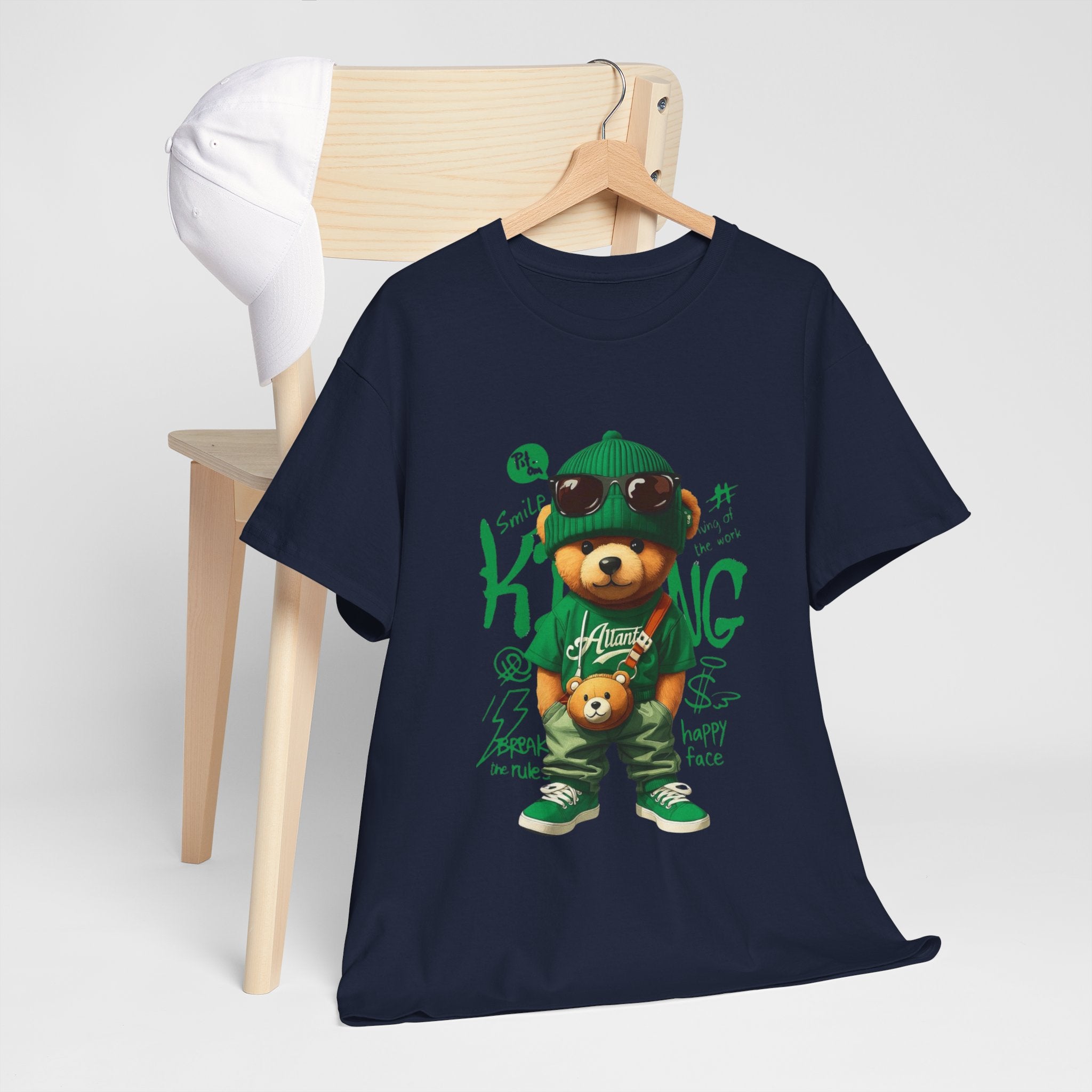 Bear King T‑Shirt – Cute Urban Teddy Graphic Tee
