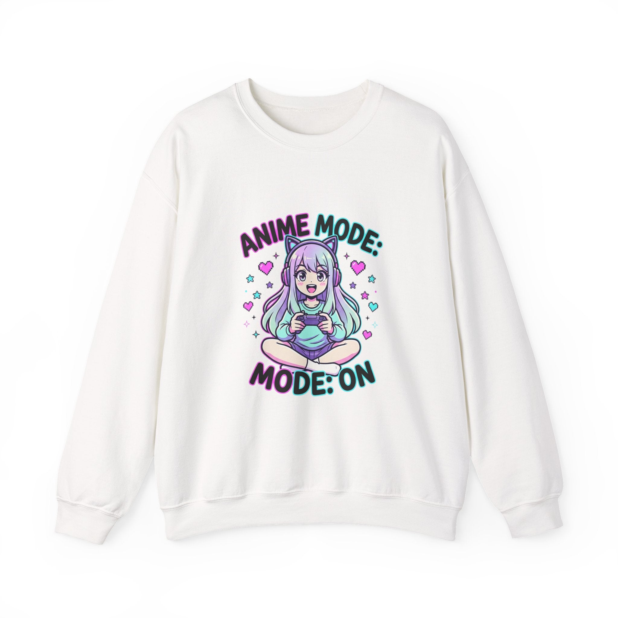 Anime Mode Cute Chibi Girl Sweatshirt | anime aesthetic, kawaii