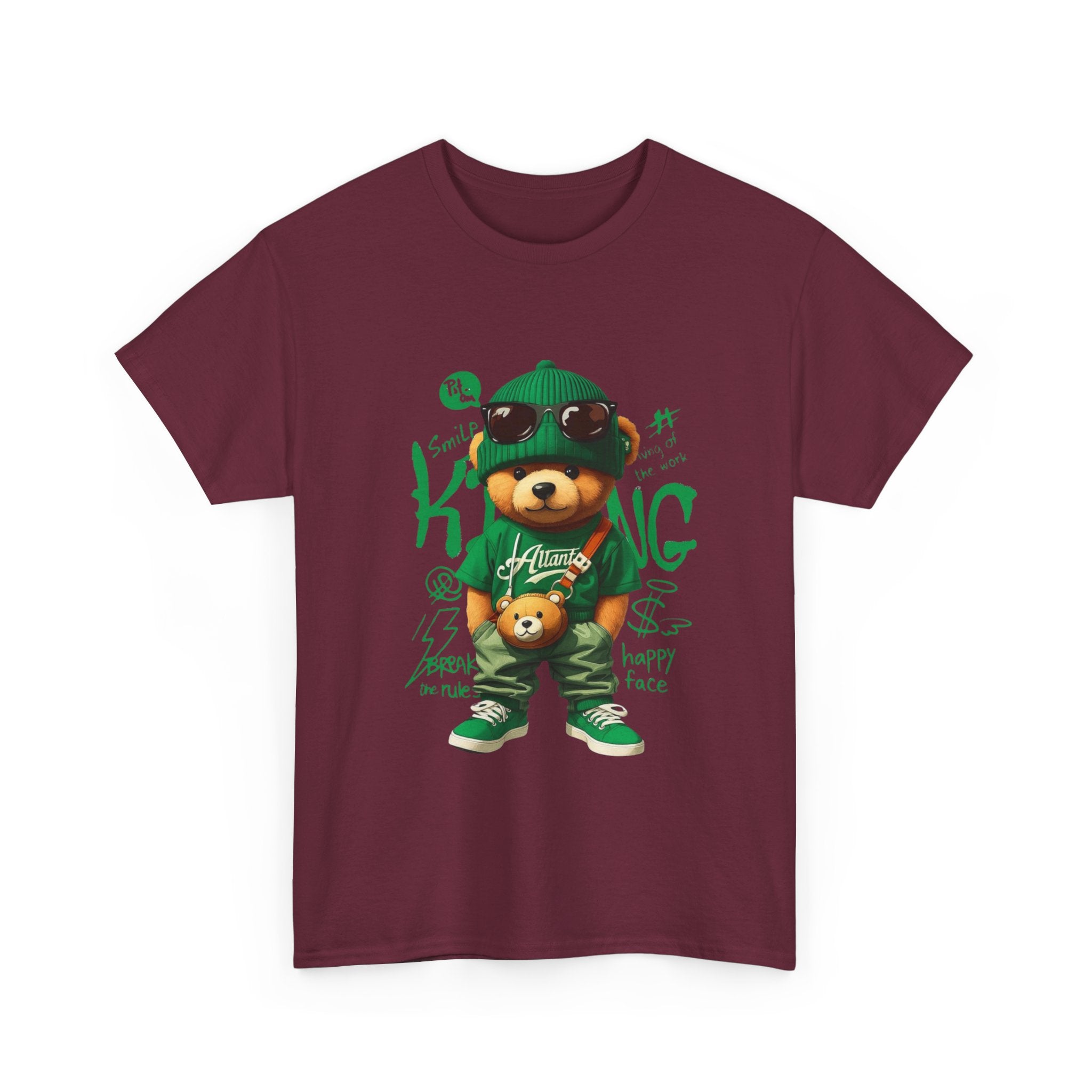 Bear King T‑Shirt – Cute Urban Teddy Graphic Tee