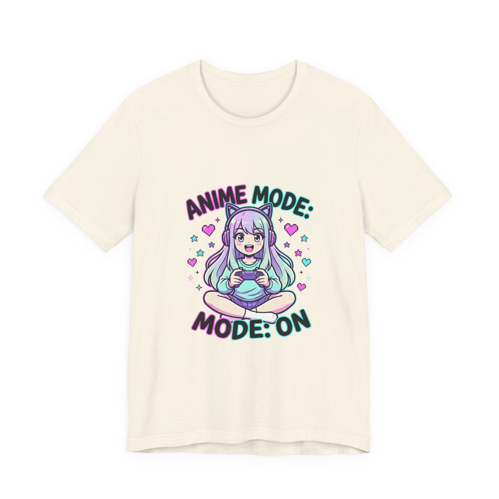 Anime Mode Cute Chibi Tee | kawaii anime aesthetic, pastel manga panel