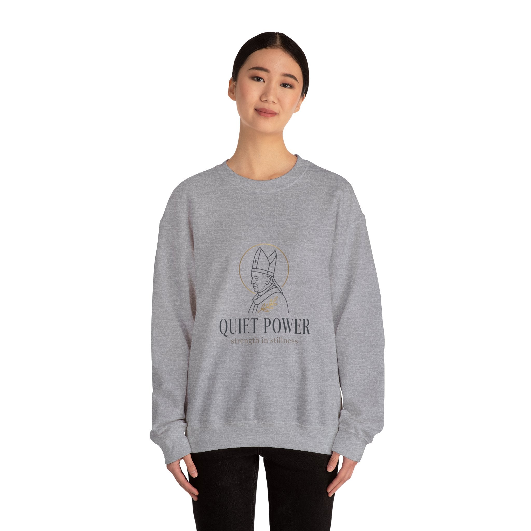 Quiet Power sweatshirt | divine symbolism, serene authority, ritual-inspired