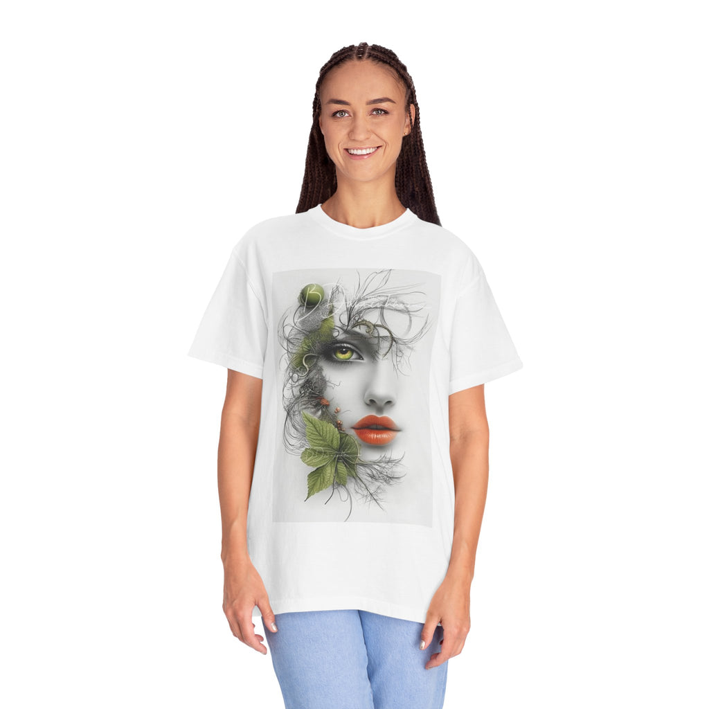 Artistic Face & Motivational Lion T-Shirt