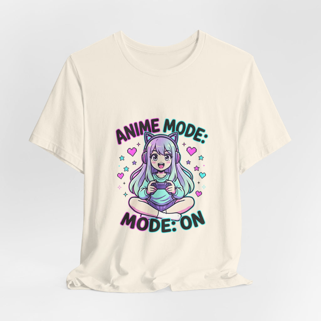 Anime Mode Cute Chibi Tee | kawaii anime aesthetic, pastel manga panel