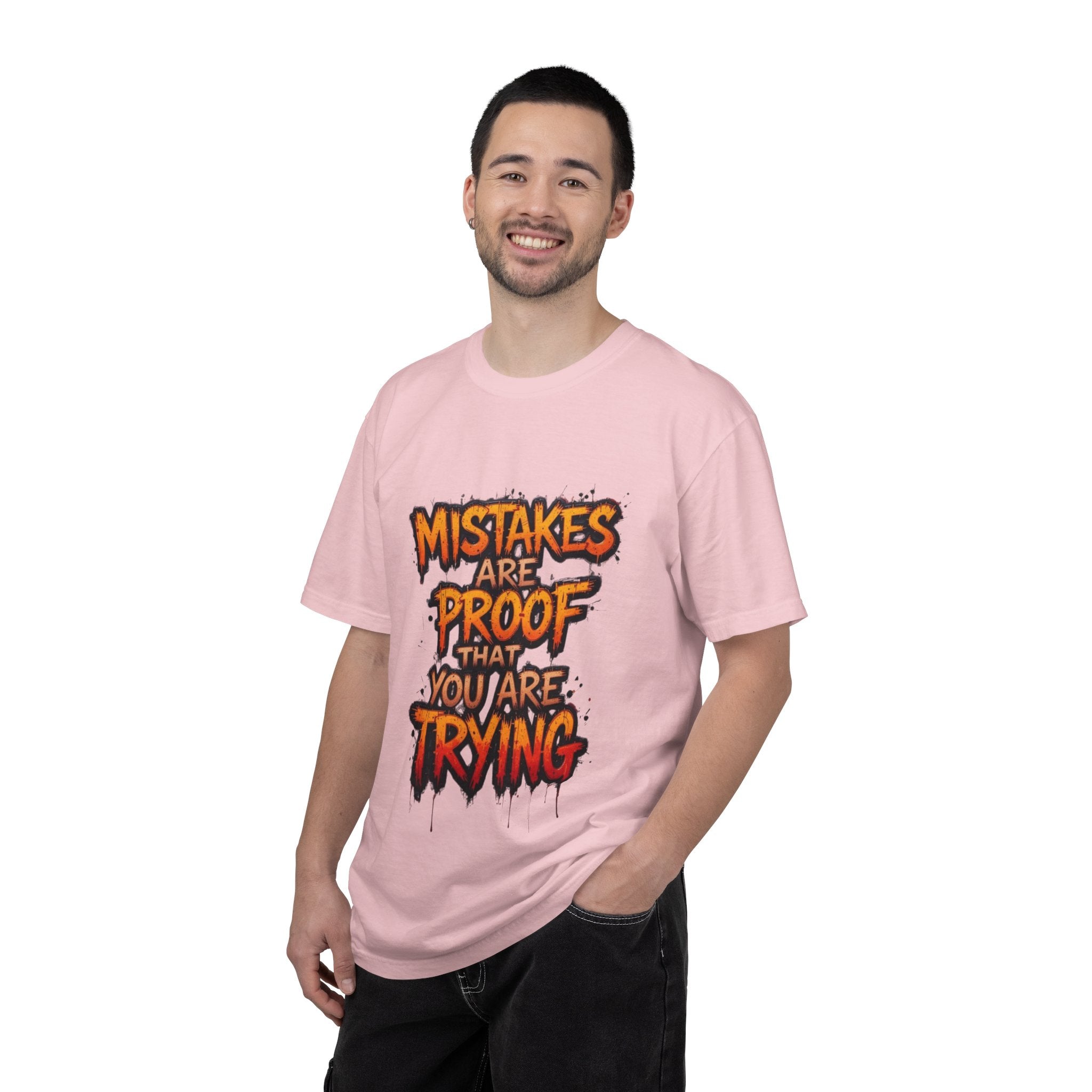 Motivational Graphic T-Shirt "Mistakes Are Proof You Are Trying"  "Failure Is Part Of Success"
