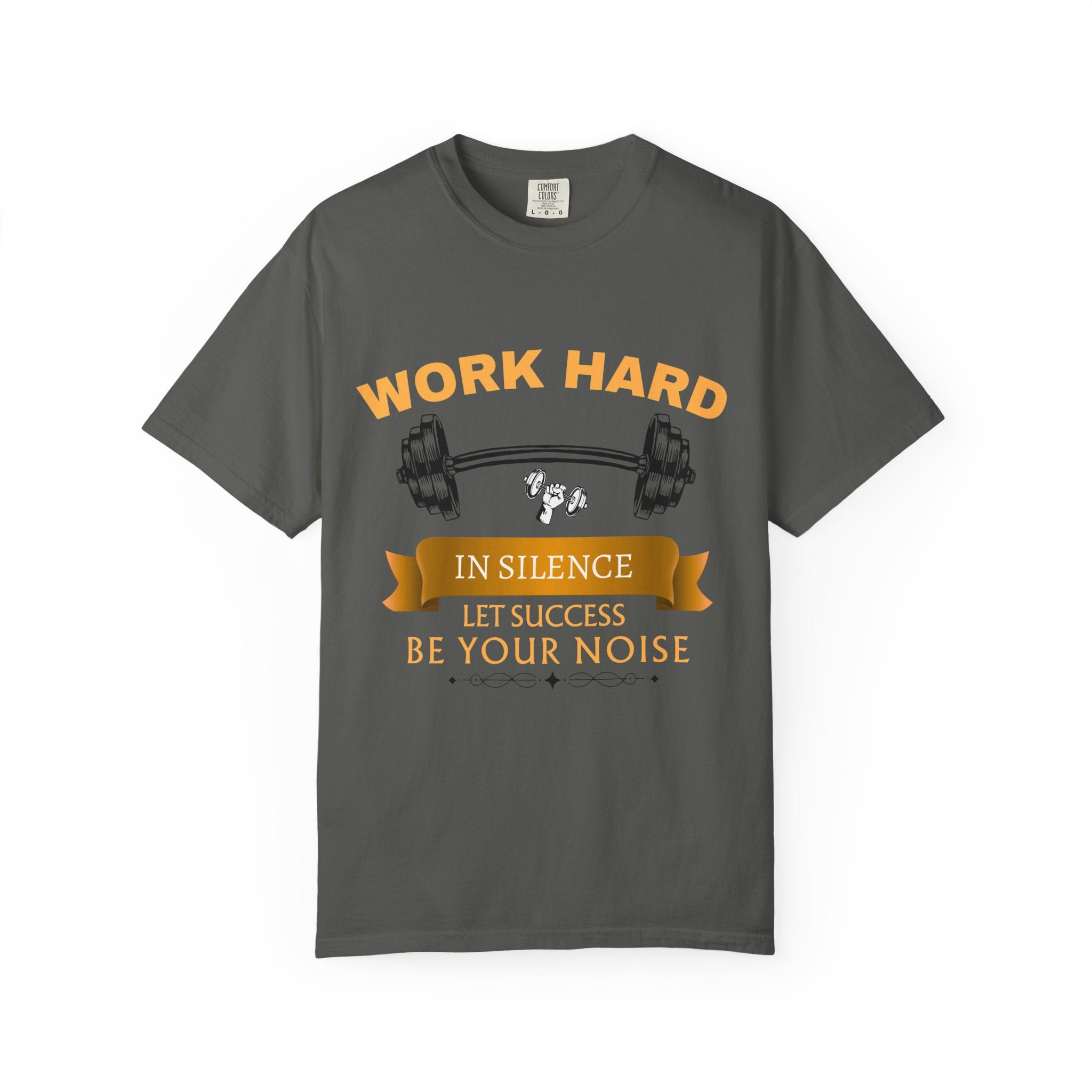 Work Hard In Silence T-Shirt — Motivational Ribbon Tee