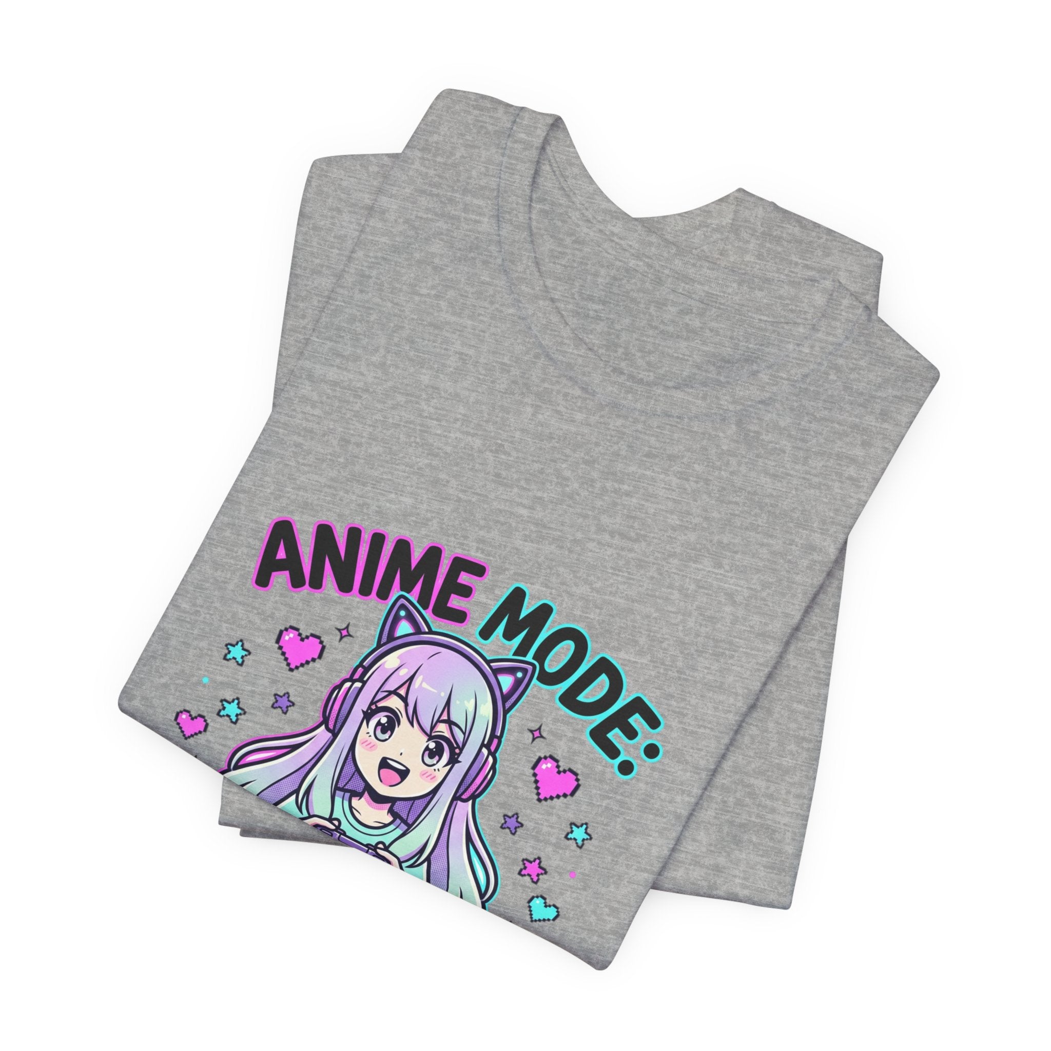 Anime Mode Cute Chibi Tee | kawaii anime aesthetic, pastel manga panel