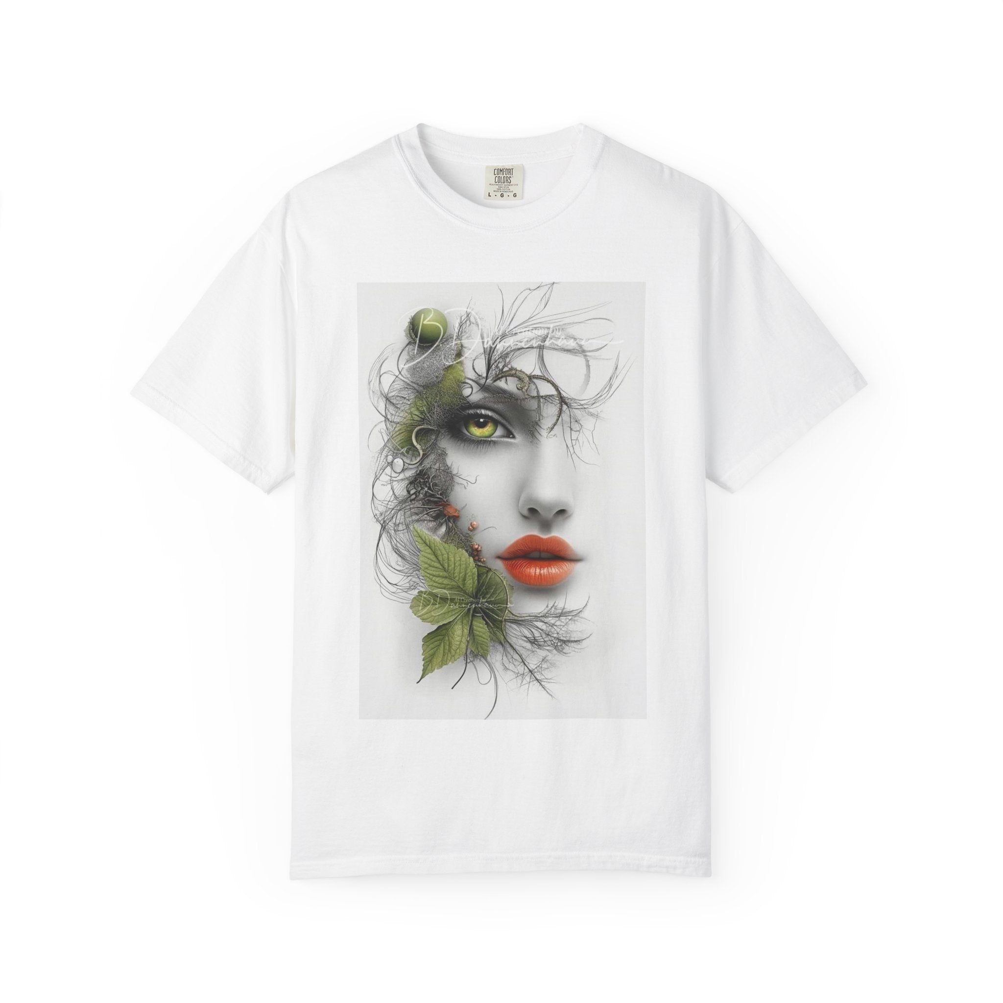 Artistic Face & Motivational Lion T-Shirt