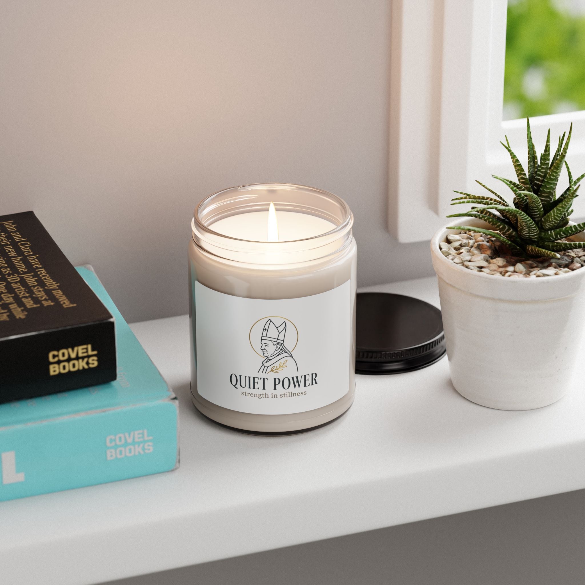 Quiet Power Soy Candle | sacred ritual, serene authority, divine symbolism
