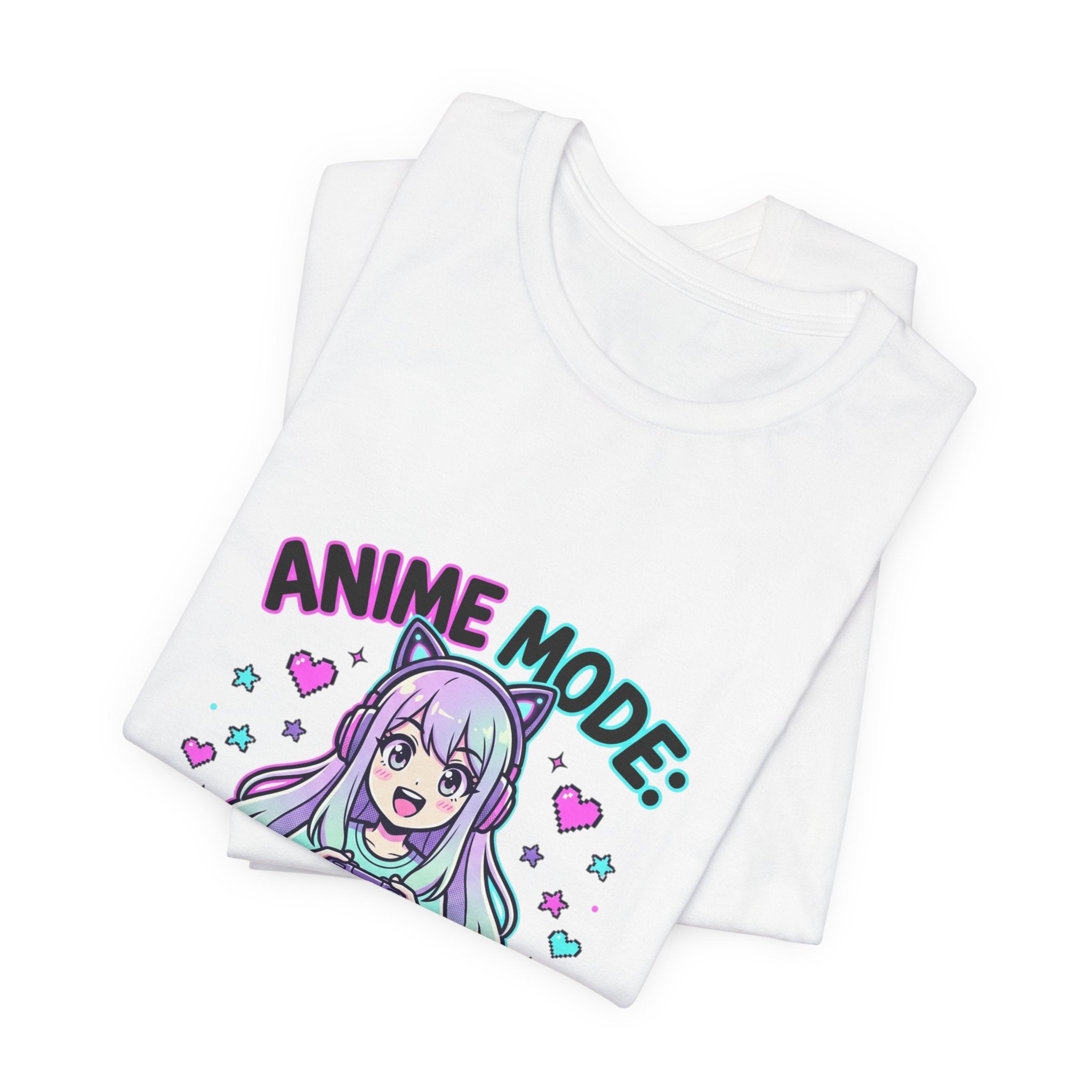 Anime Mode Cute Chibi Tee | kawaii anime aesthetic, pastel manga panel