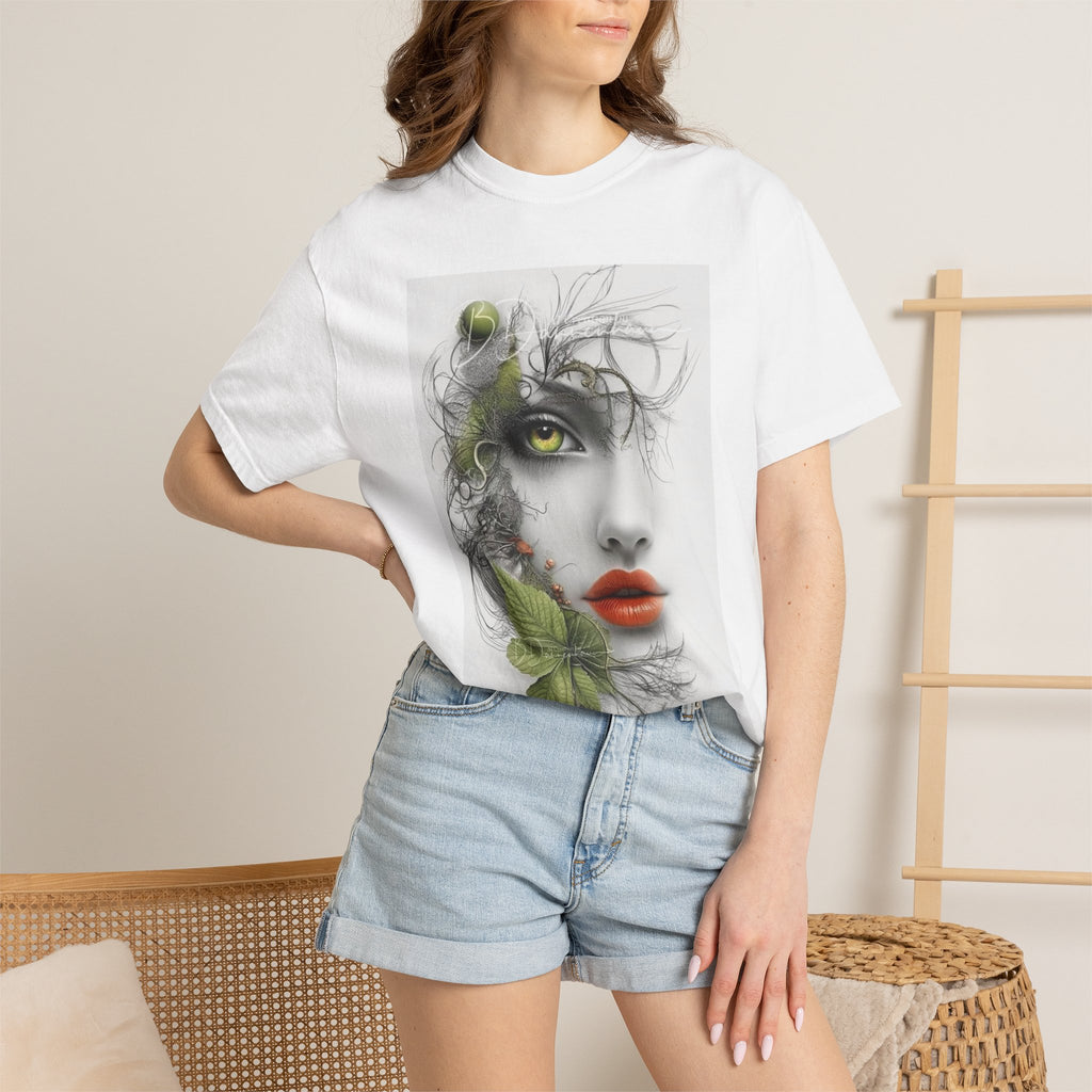 Artistic Face & Motivational Lion T-Shirt