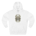 Skull Crest Hoodie — Gothic Winged Skull Graphic Fleece Pullover