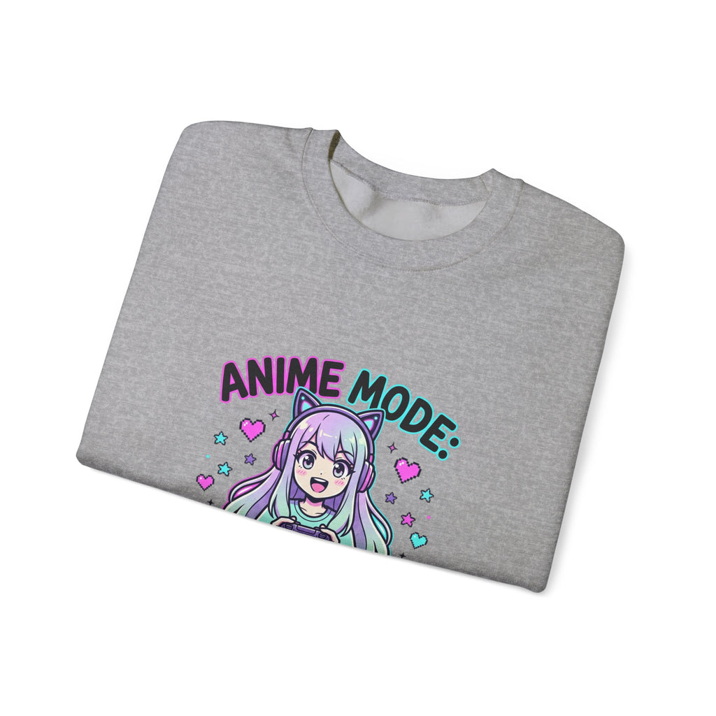 Anime Mode Cute Chibi Girl Sweatshirt | anime aesthetic, kawaii