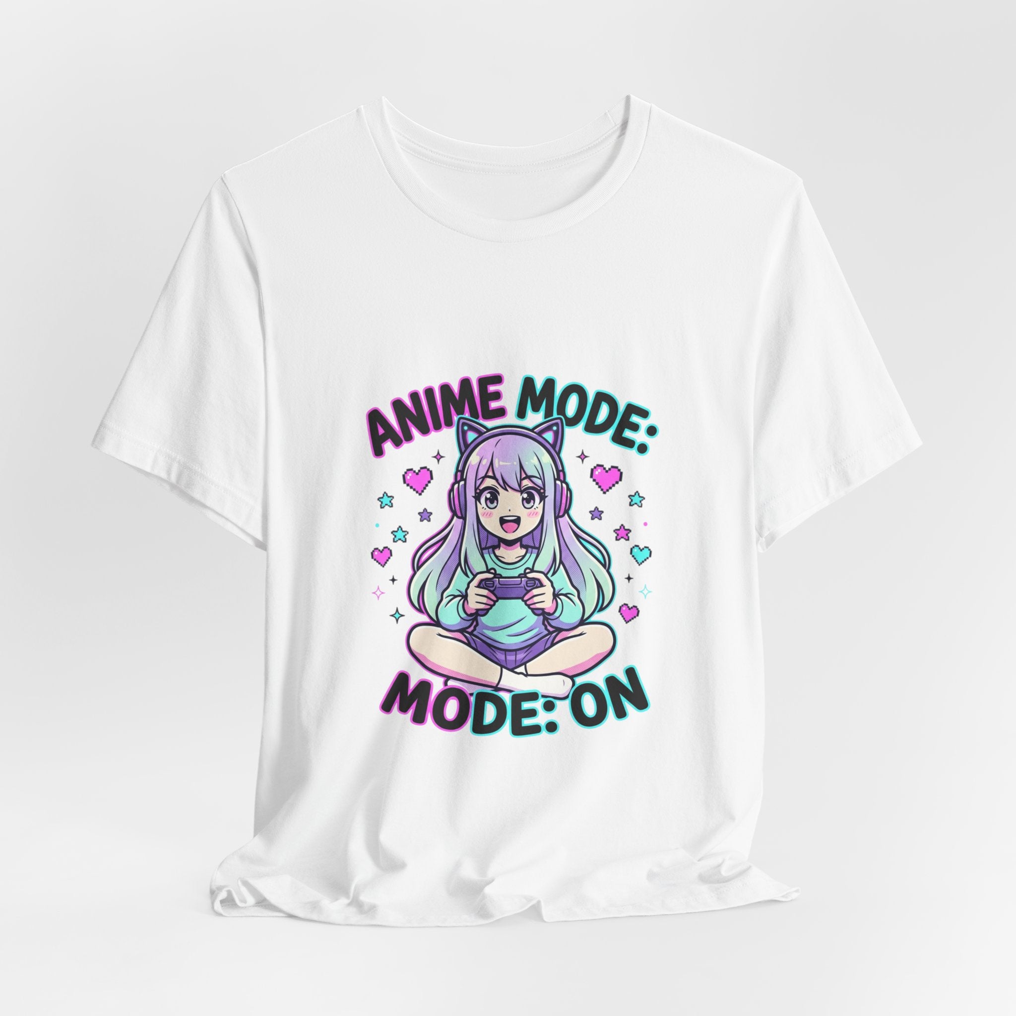 Anime Mode Cute Chibi Tee | kawaii anime aesthetic, pastel manga panel