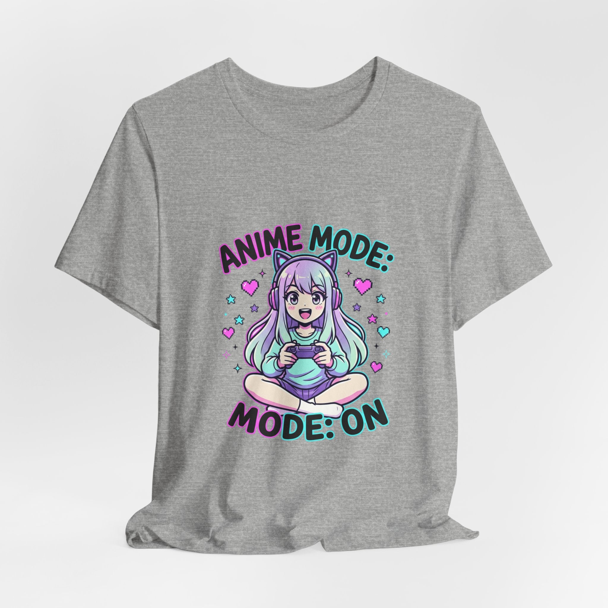 Anime Mode Cute Chibi Tee | kawaii anime aesthetic, pastel manga panel