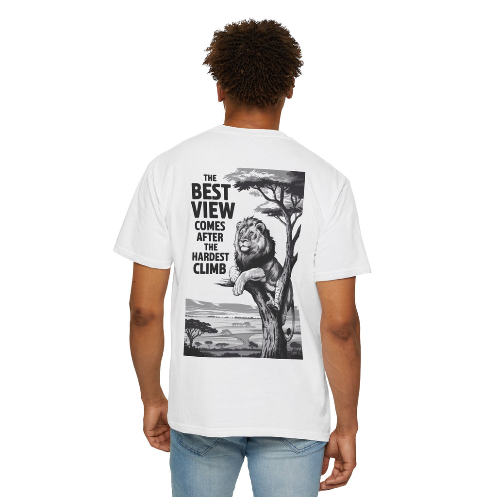 Artistic Face & Motivational Lion T-Shirt