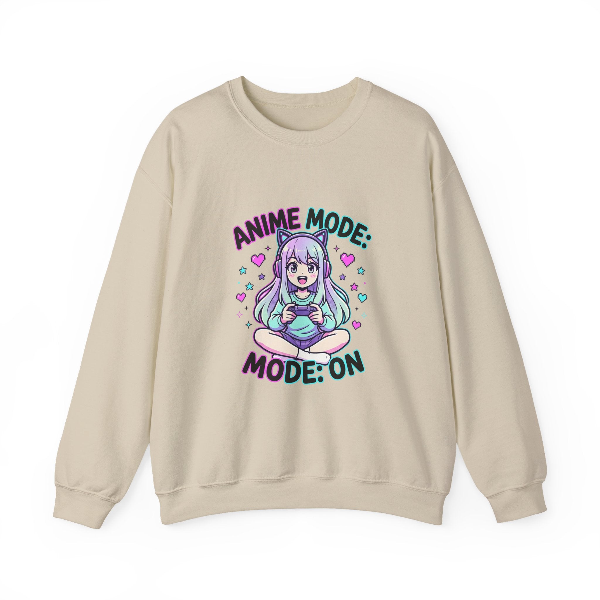 Anime Mode Cute Chibi Girl Sweatshirt | anime aesthetic, kawaii
