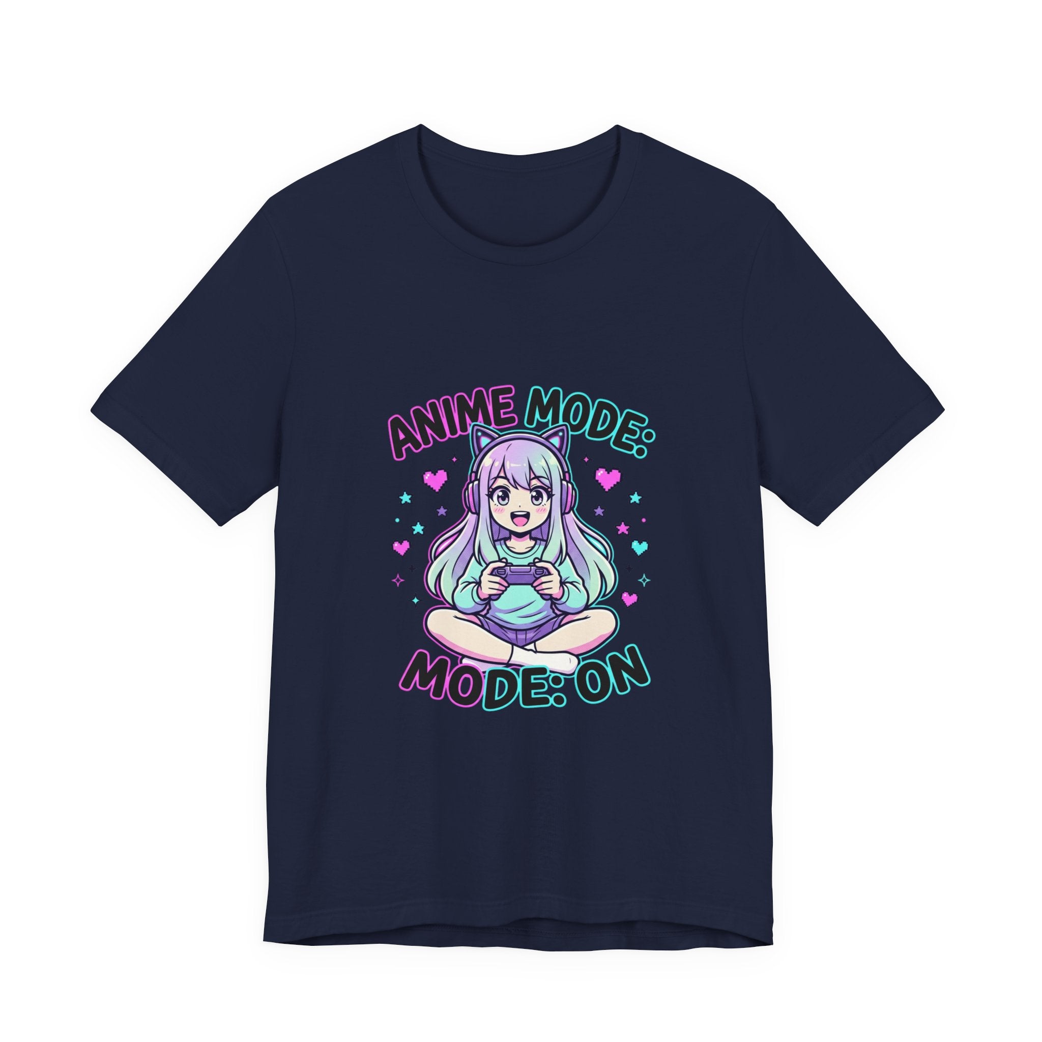 Anime Mode Cute Chibi Tee | kawaii anime aesthetic, pastel manga panel