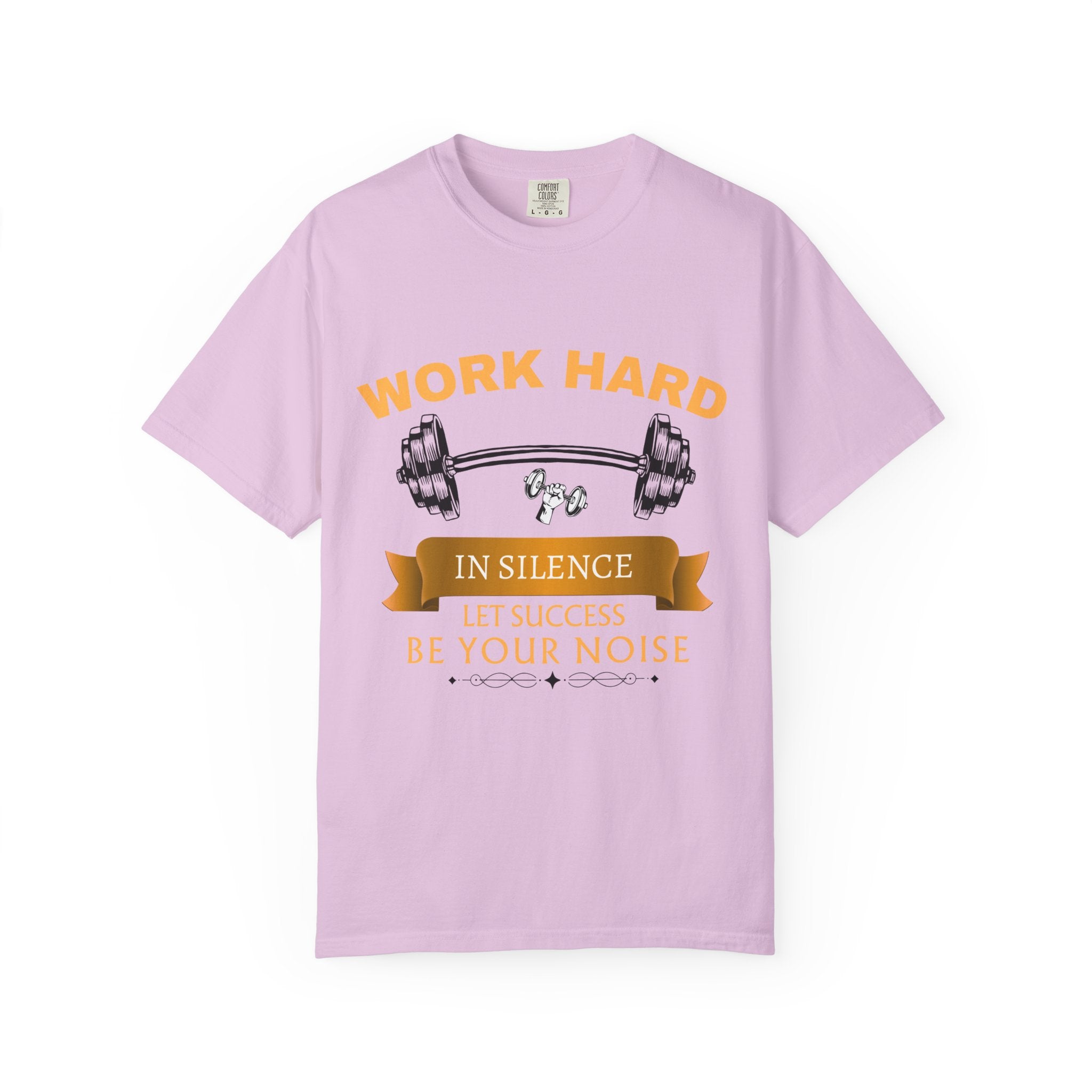 Work Hard In Silence T-Shirt — Motivational Ribbon Tee