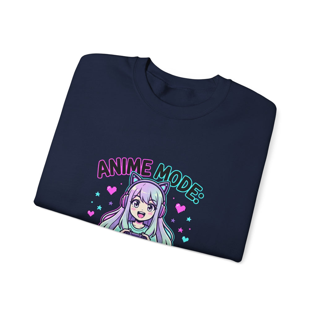 Anime Mode Cute Chibi Girl Sweatshirt | anime aesthetic, kawaii