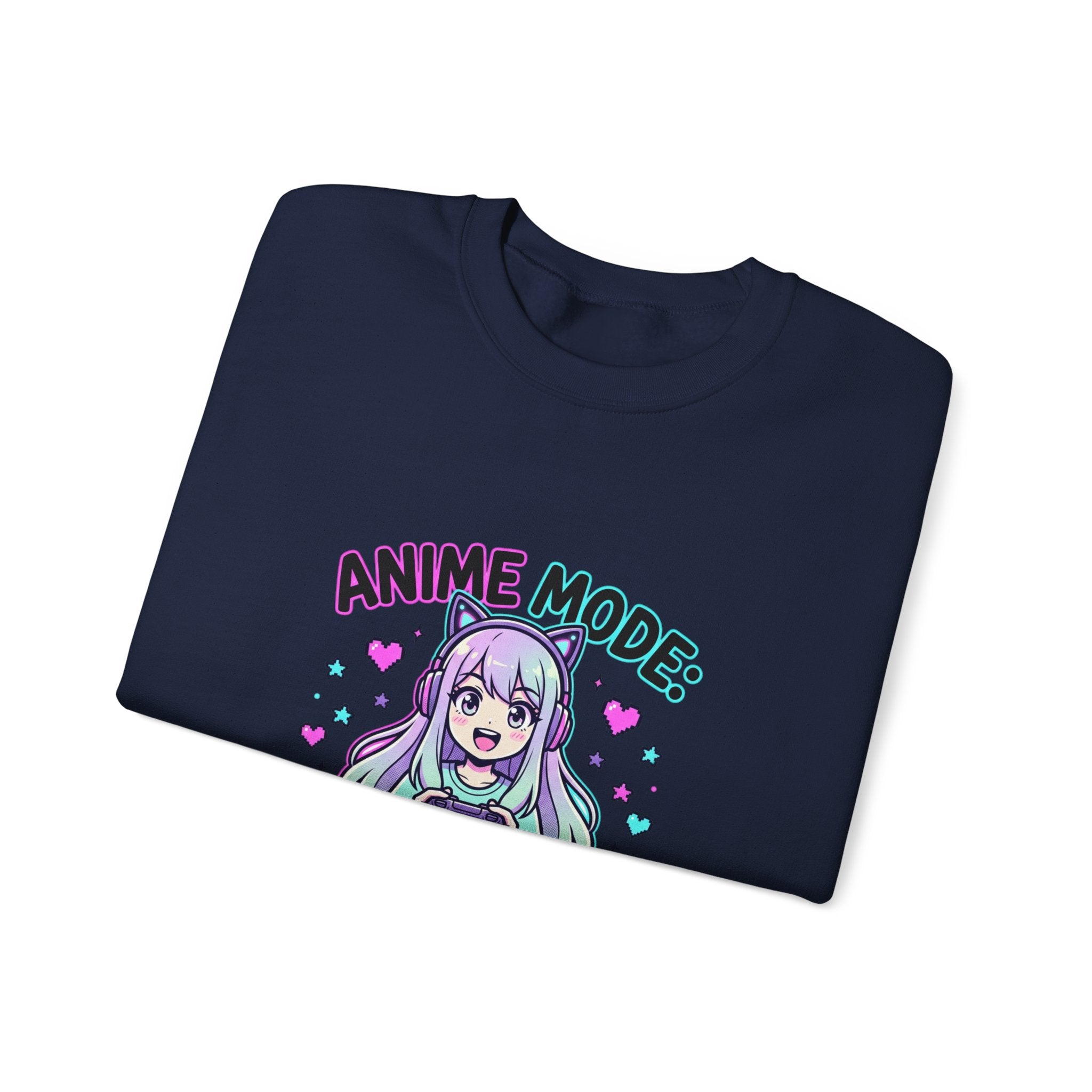 Anime Mode Cute Chibi Girl Sweatshirt | anime aesthetic, kawaii