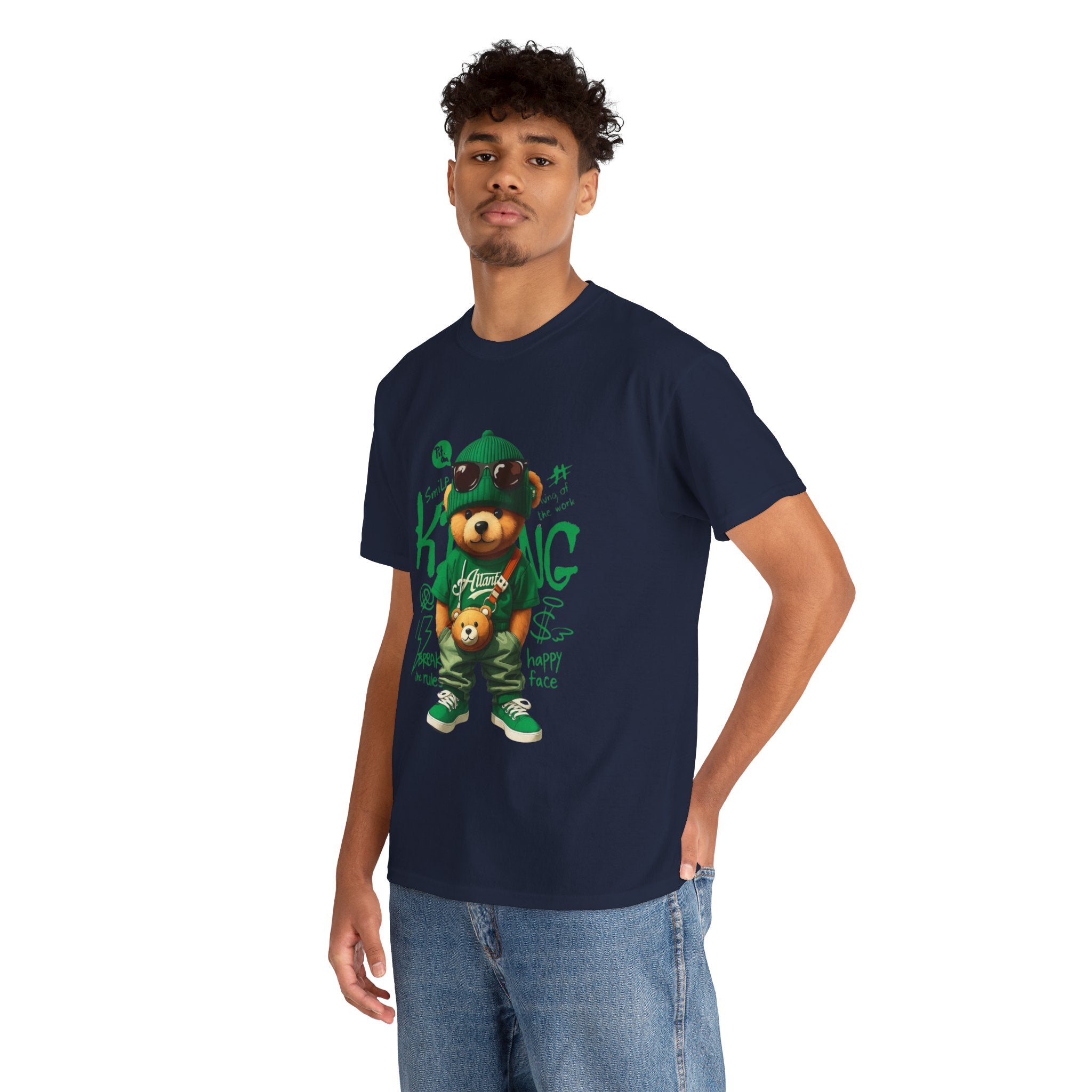 Bear King T‑Shirt – Cute Urban Teddy Graphic Tee