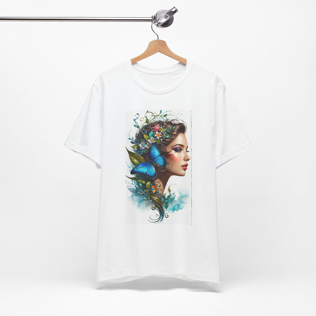 Butterfly Muse Portrait T-Shirt